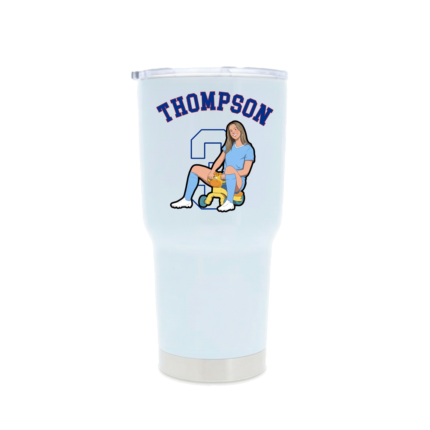 30oz Stainless Steel Tumbler — Shirsey Arch in White