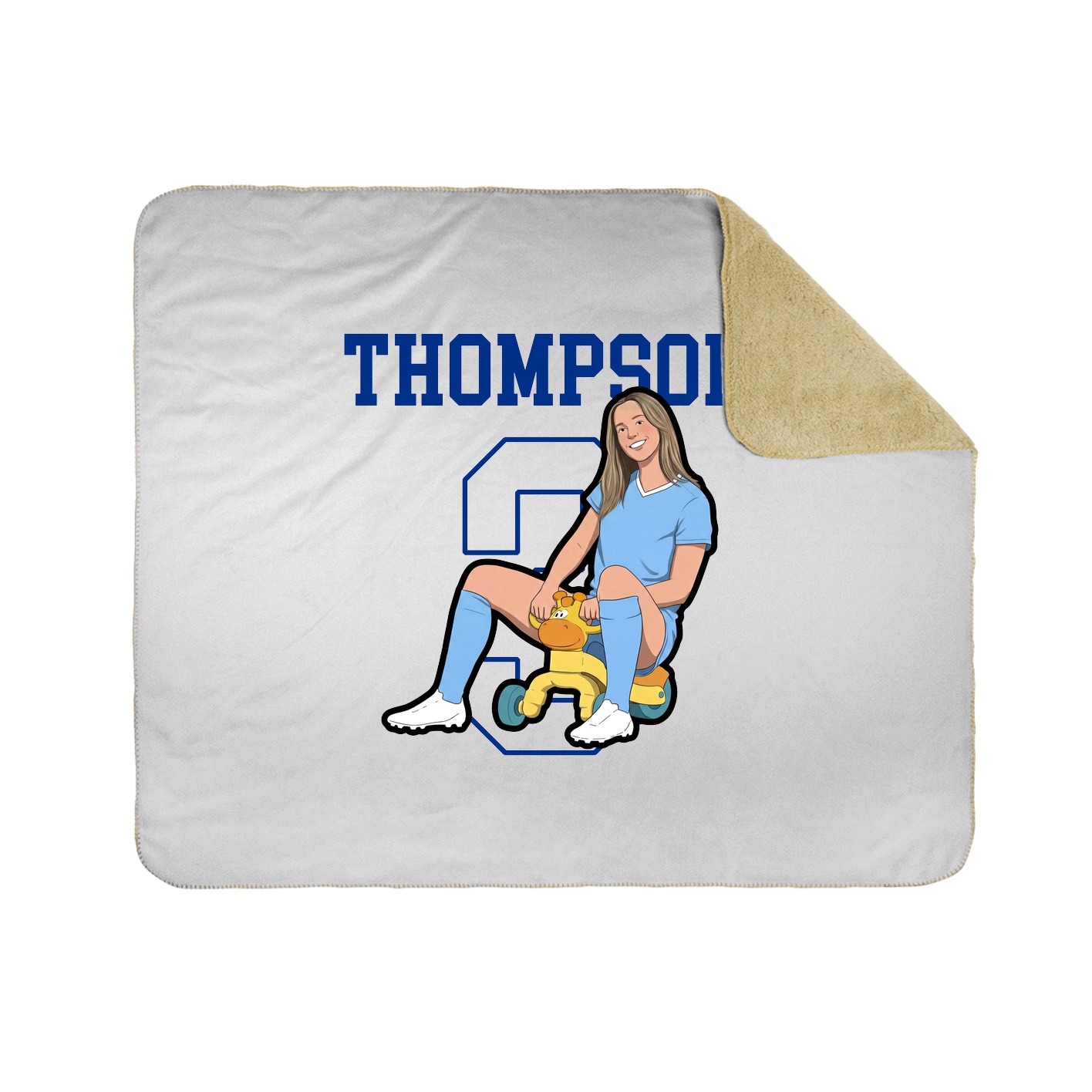 Throw Blanket — Shirsey in White