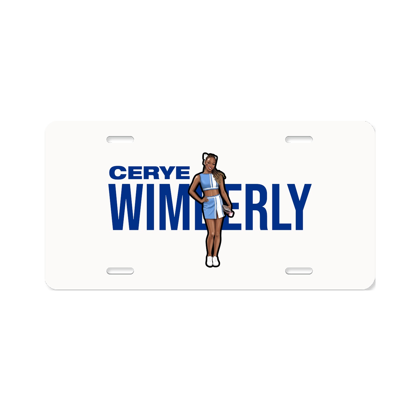 License Plate — Player Name in Classic
