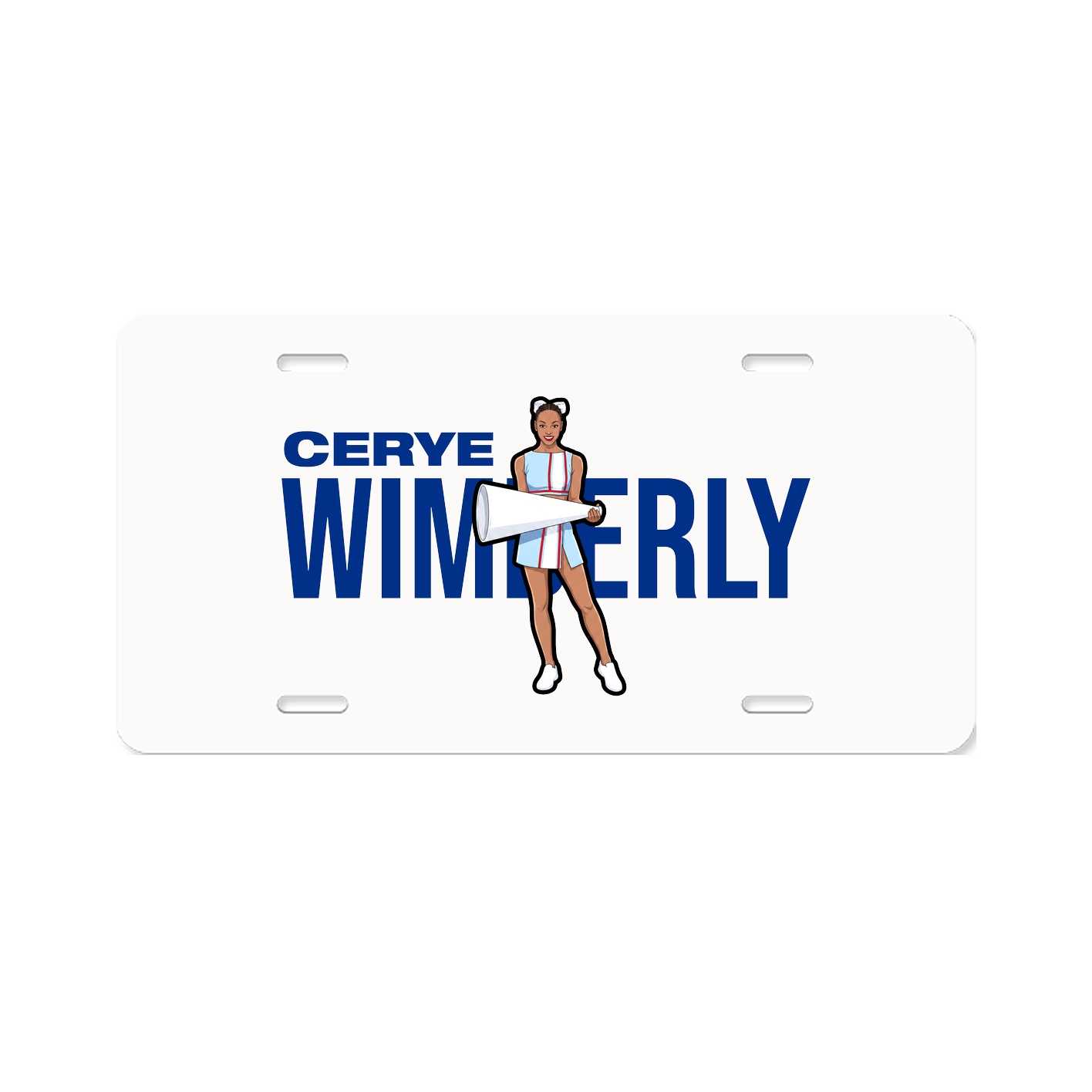 License Plate — Player Name in Classic