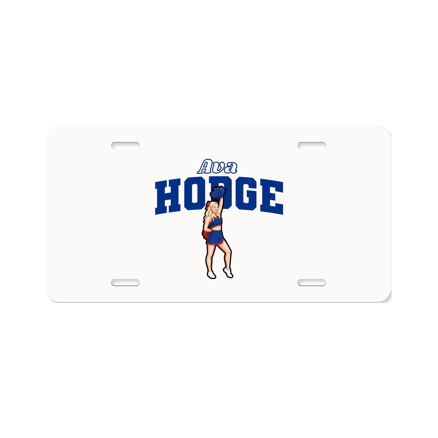 License Plate — Name Arch in Classic