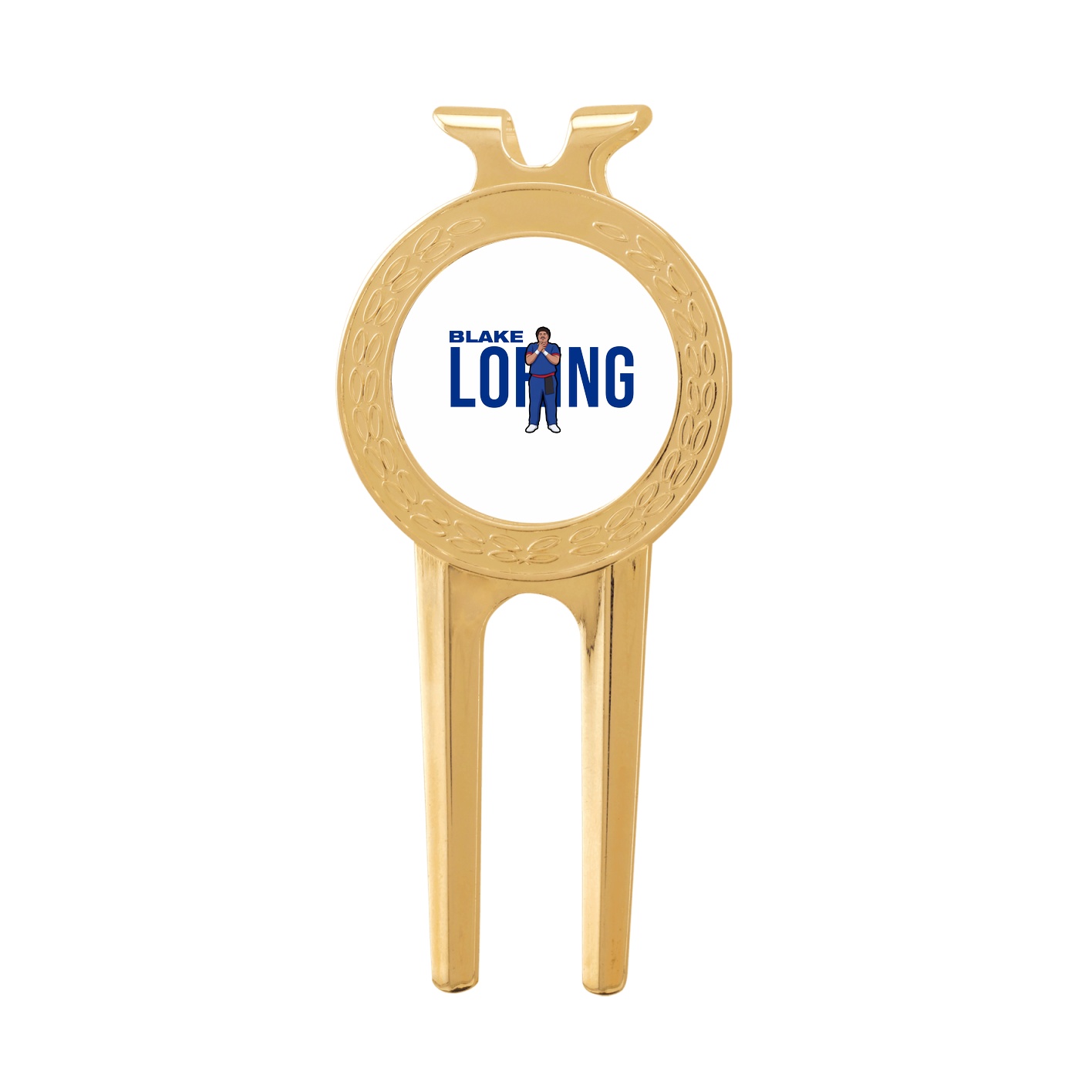 Divot Tool with Ball Marker — Player Name in Classic