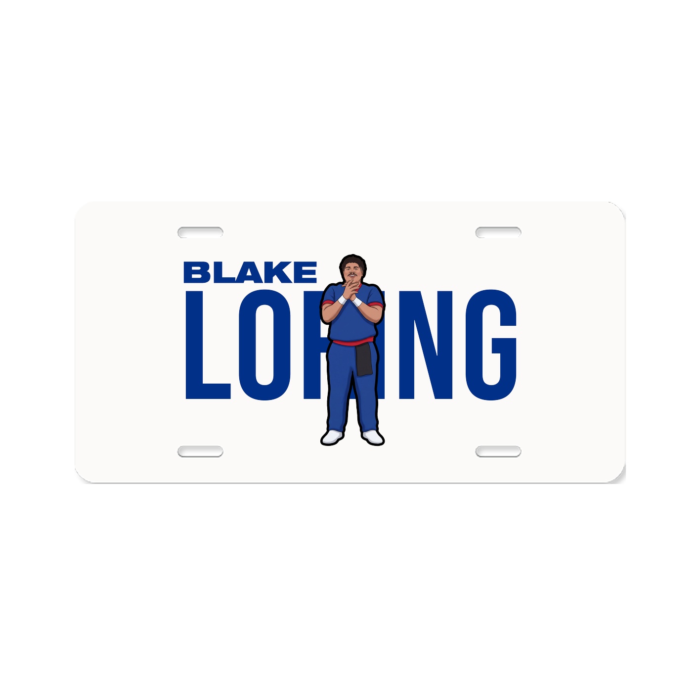 License Plate — Player Name in Classic