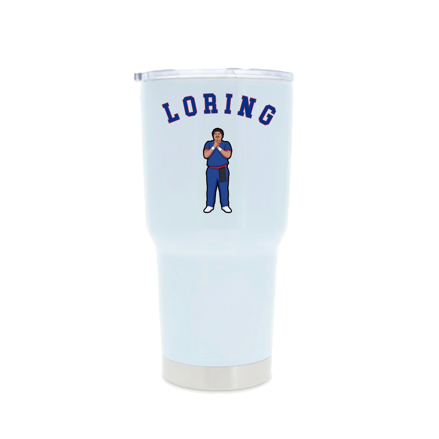 30oz Stainless Steel Tumbler — Shirsey Arch in White