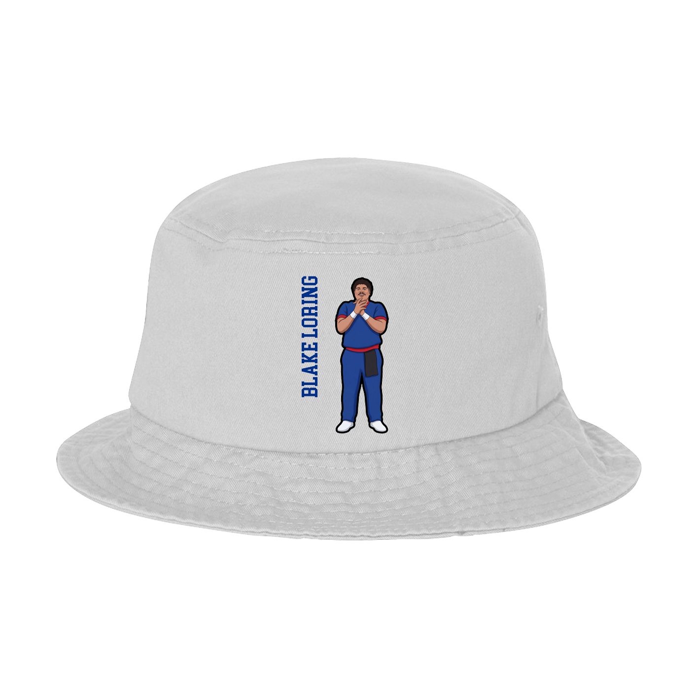 Bucket Cap — Name Vertical in White