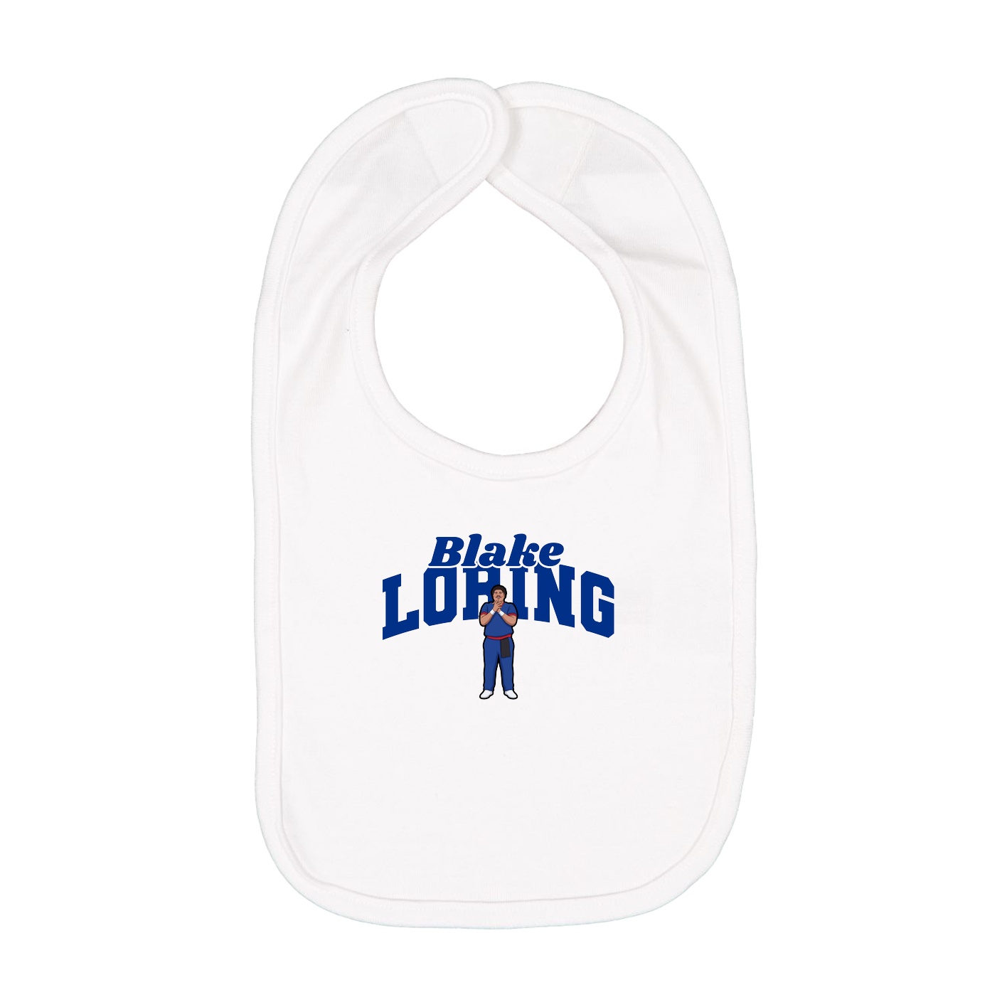 Infant Bib — Signature Arch in White
