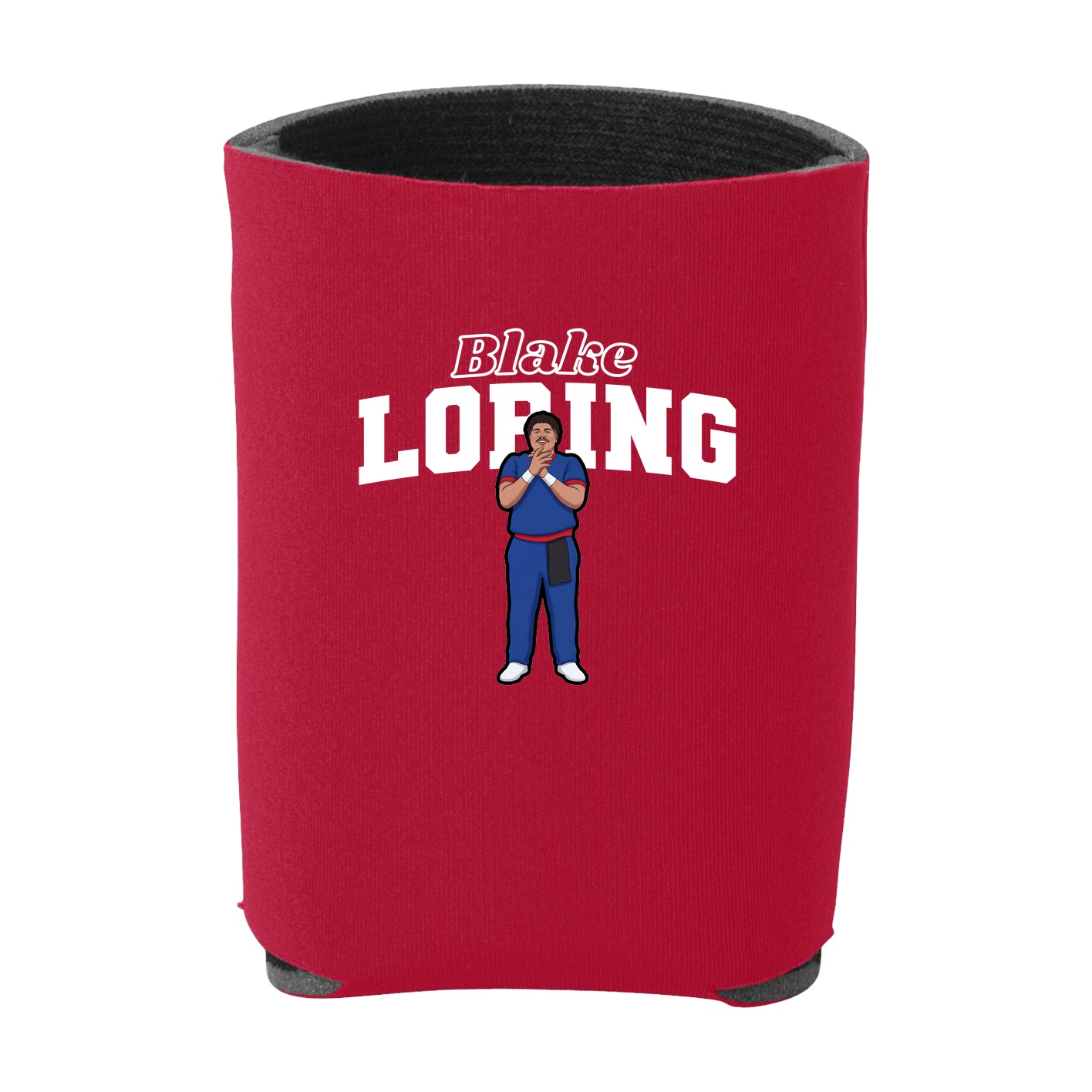 Can Holder — Name Arch in Red