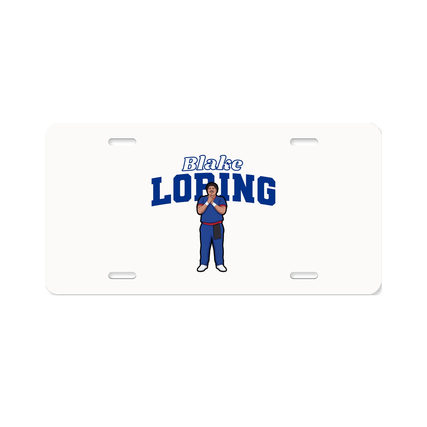 License Plate — Name Arch in Classic