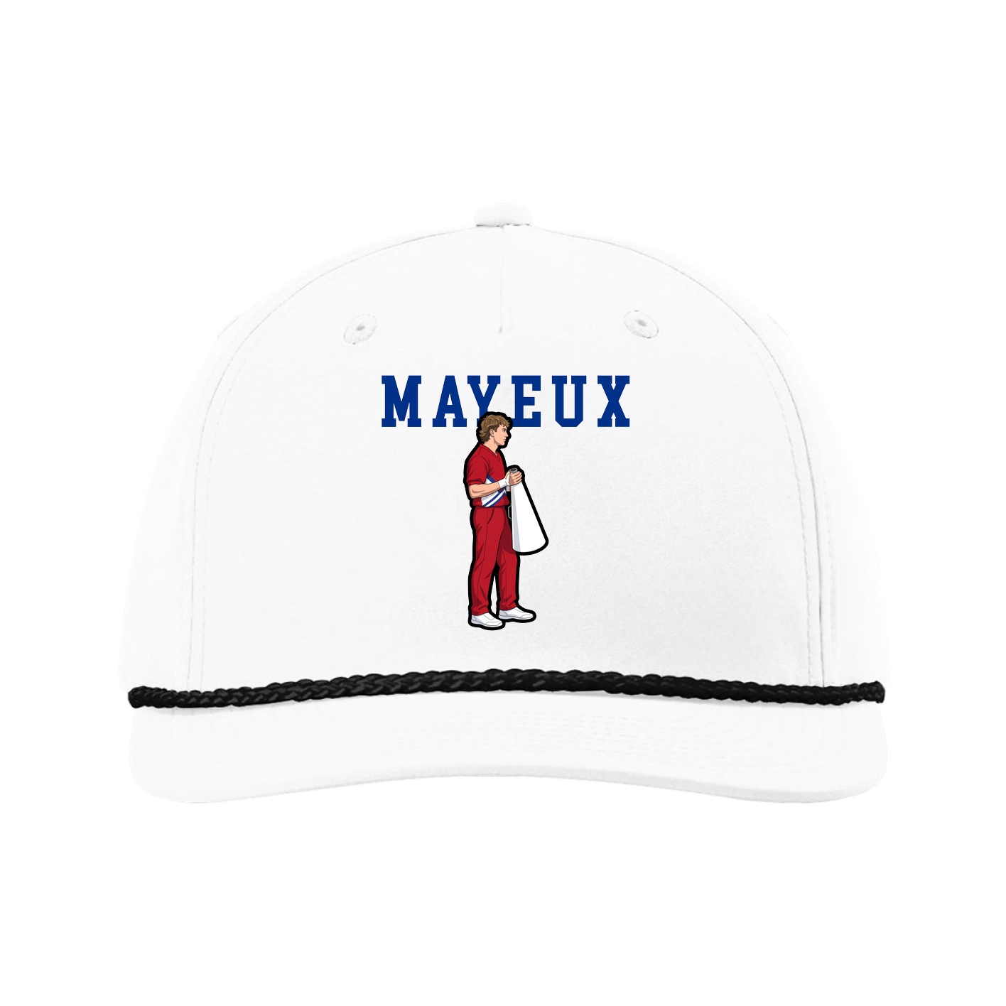 Five-Panel Classic Rope Cap — Shirsey in White