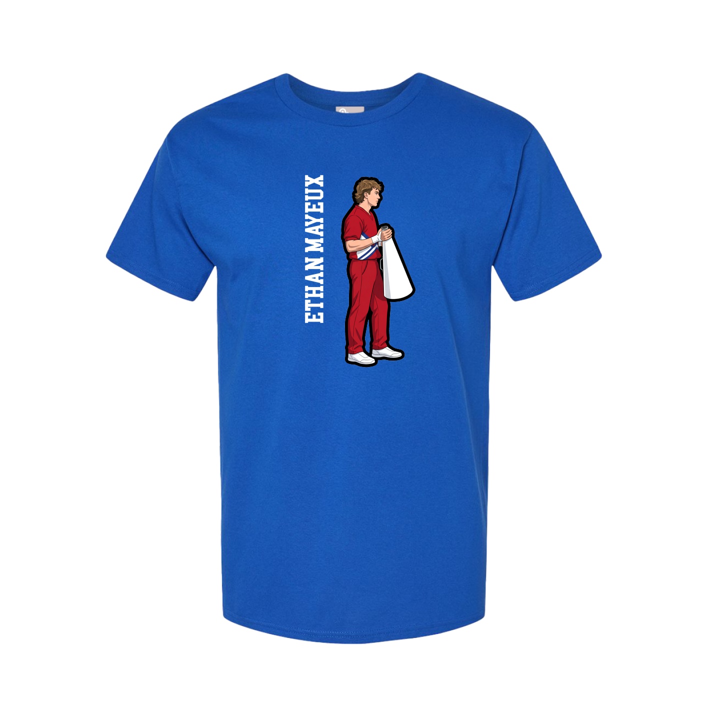 Tee — Name Vertical in Royal