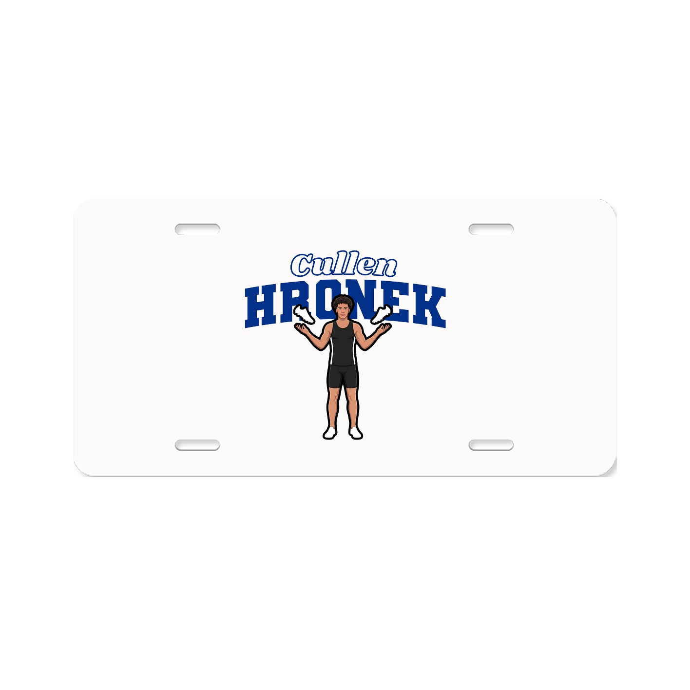 License Plate — Name Arch in Classic