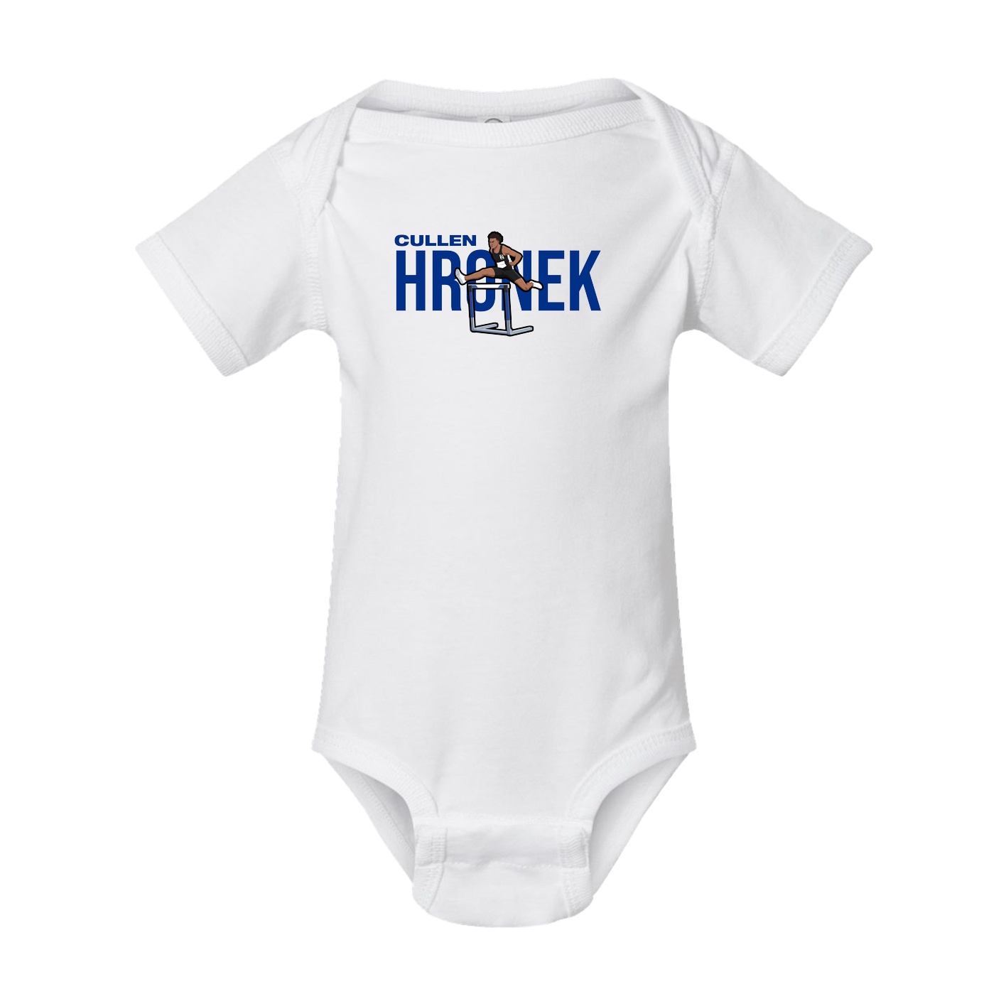 Baby Onesie — Player Name in White