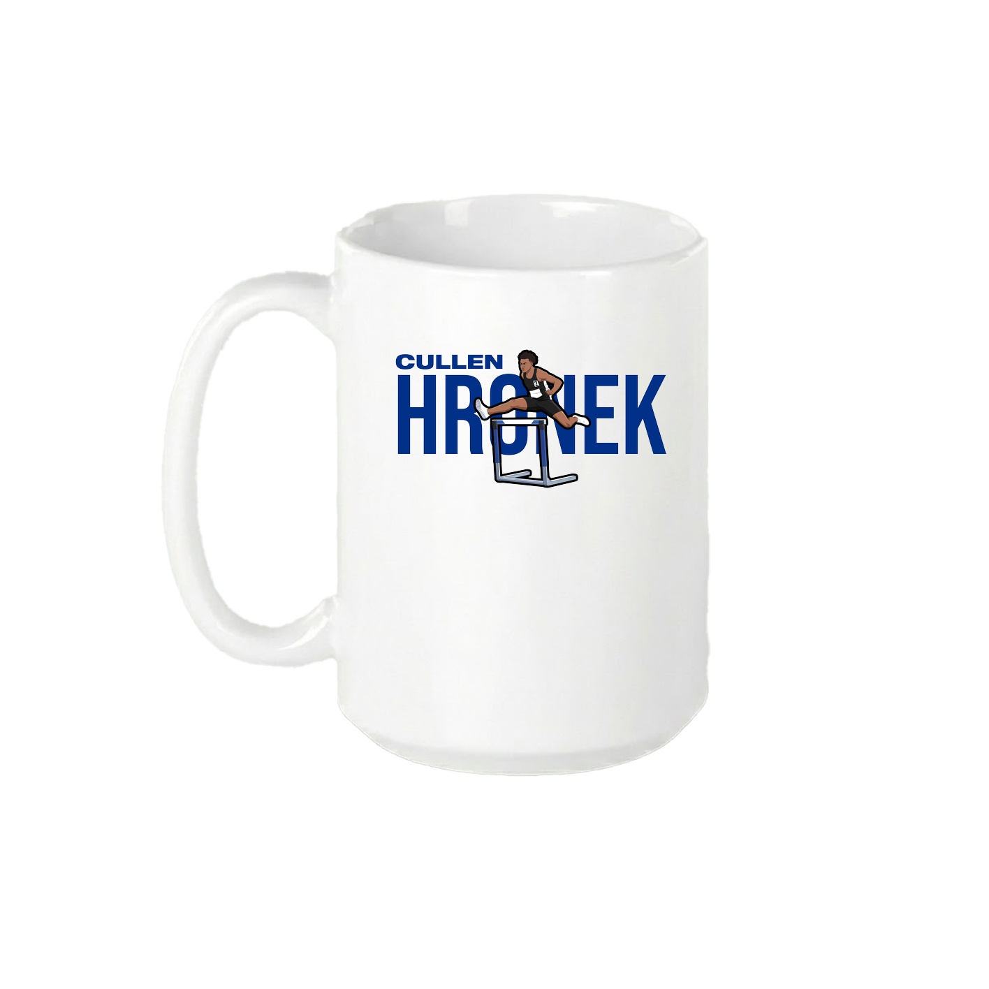 15oz Coffee Mug — Player Name in White