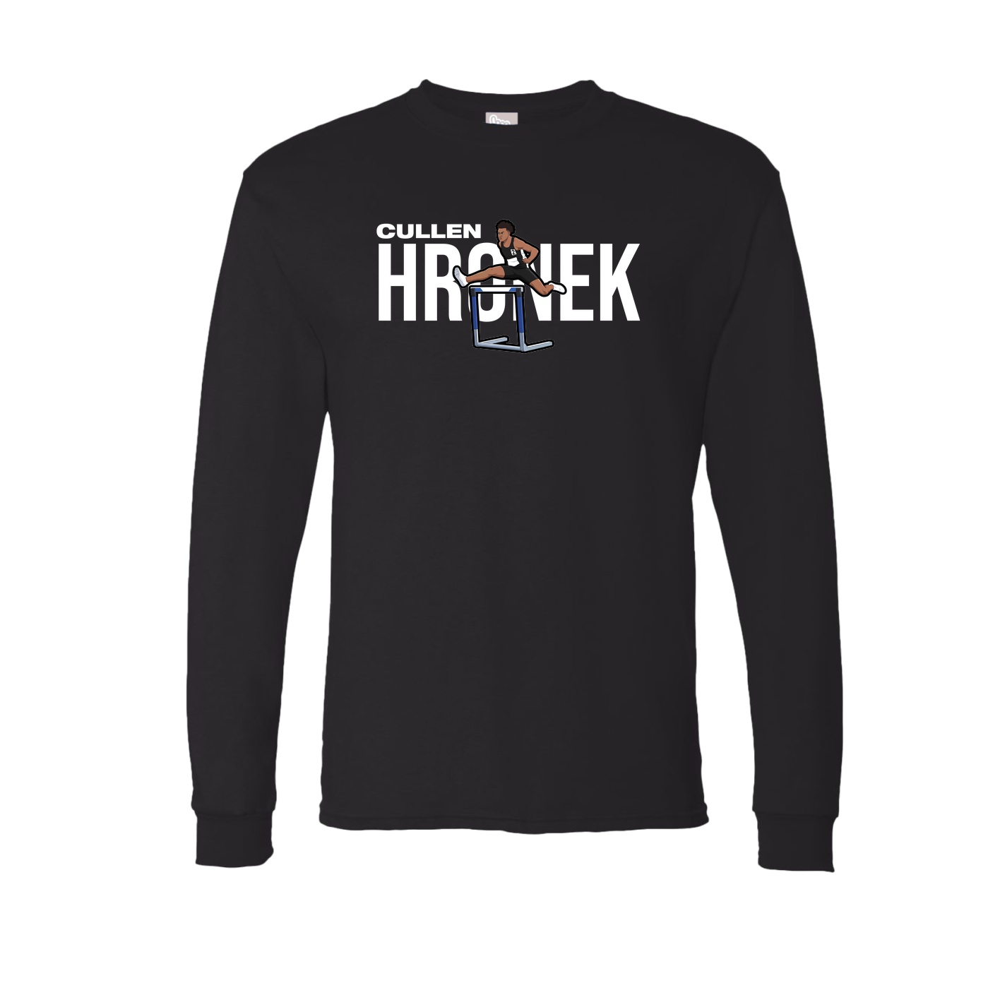 Long Sleeve Tee — Player Name in Black