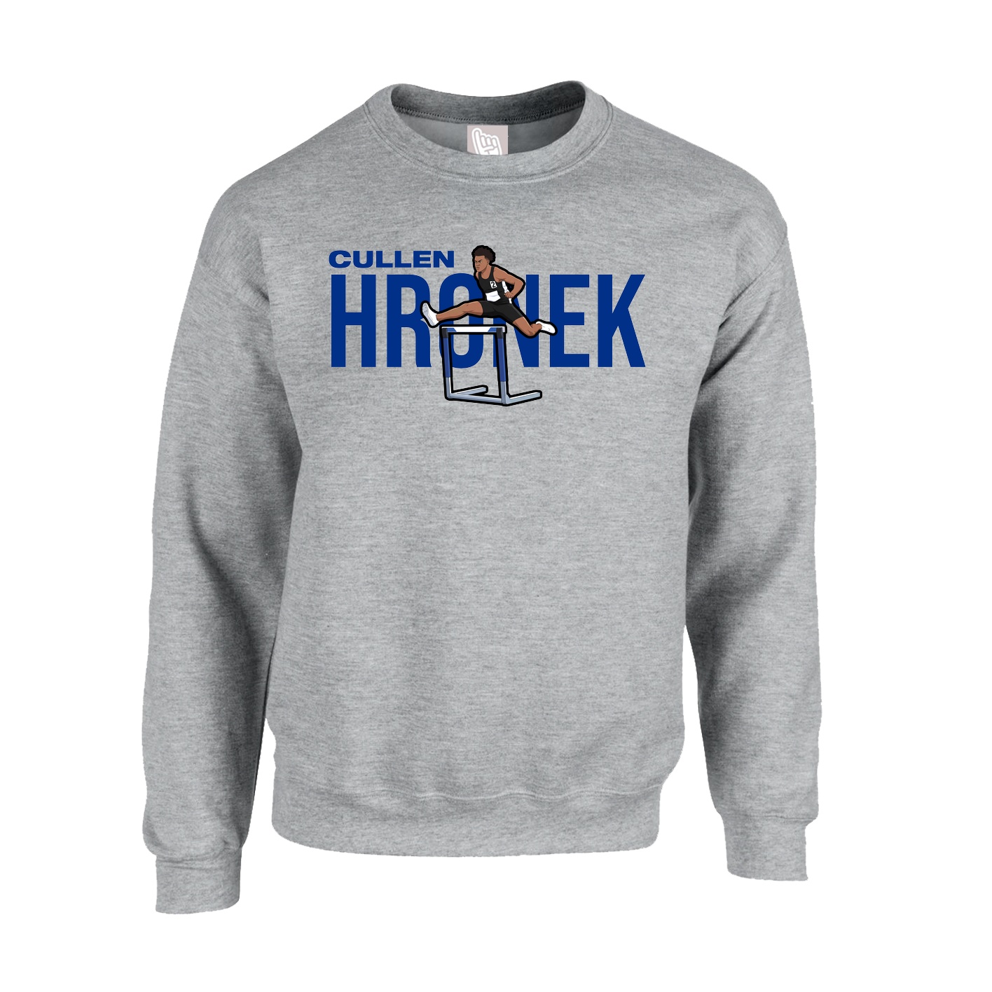 Fleece Crew — Player Name in Grey