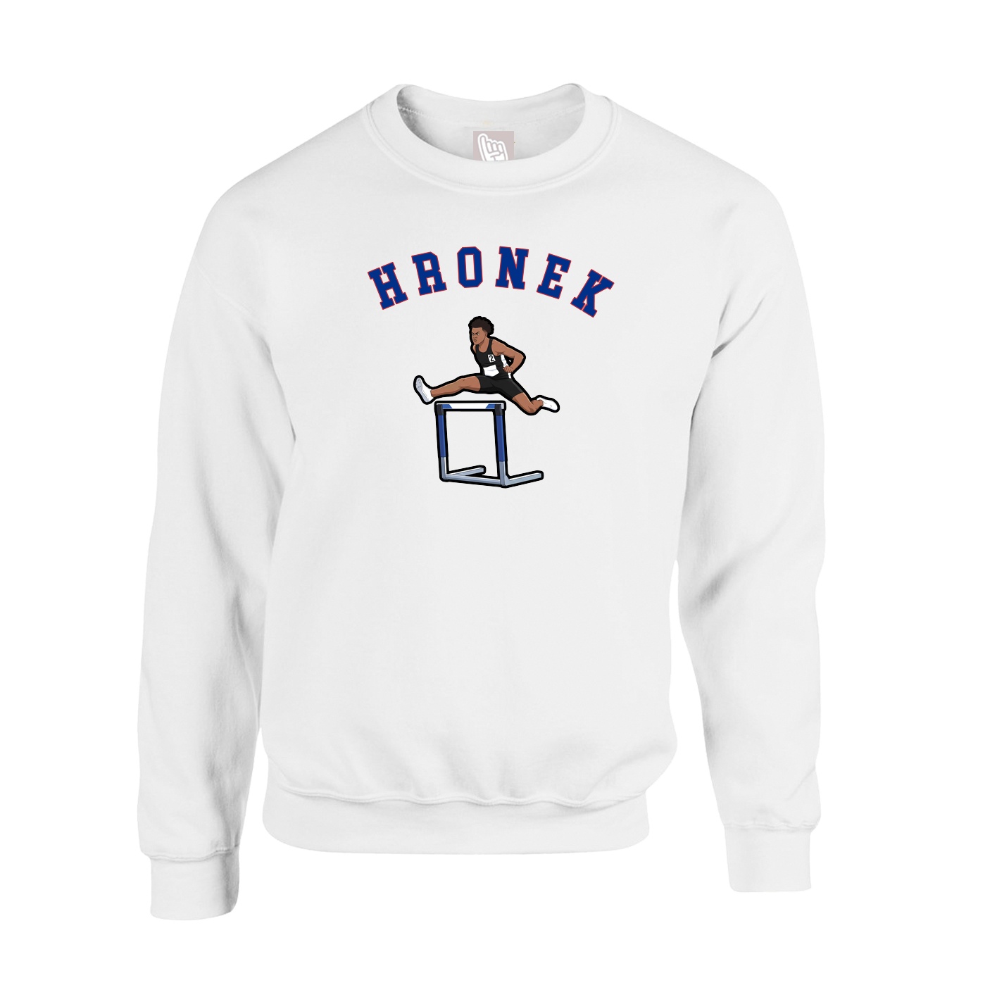 Fleece Crew — Shirsey Arch in White