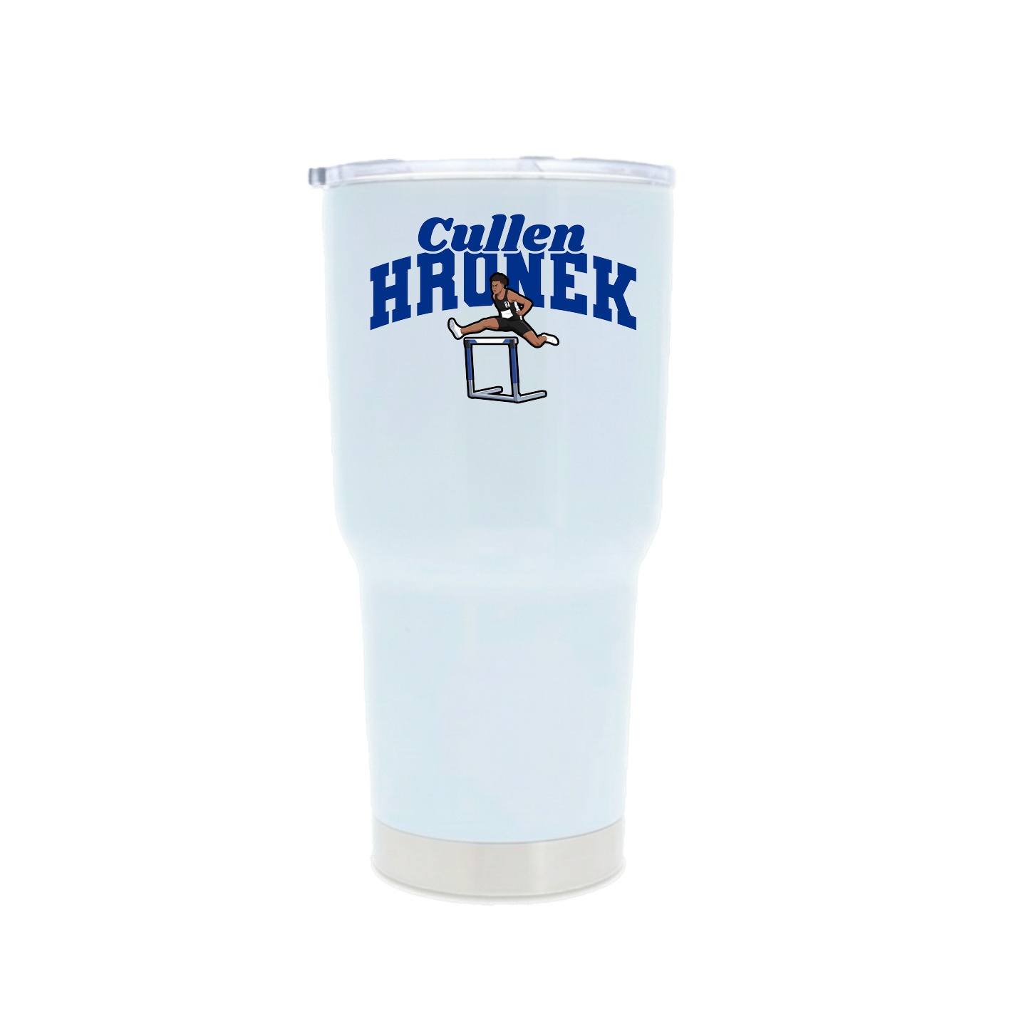 30oz Stainless Steel Tumbler — Signature Arch in White