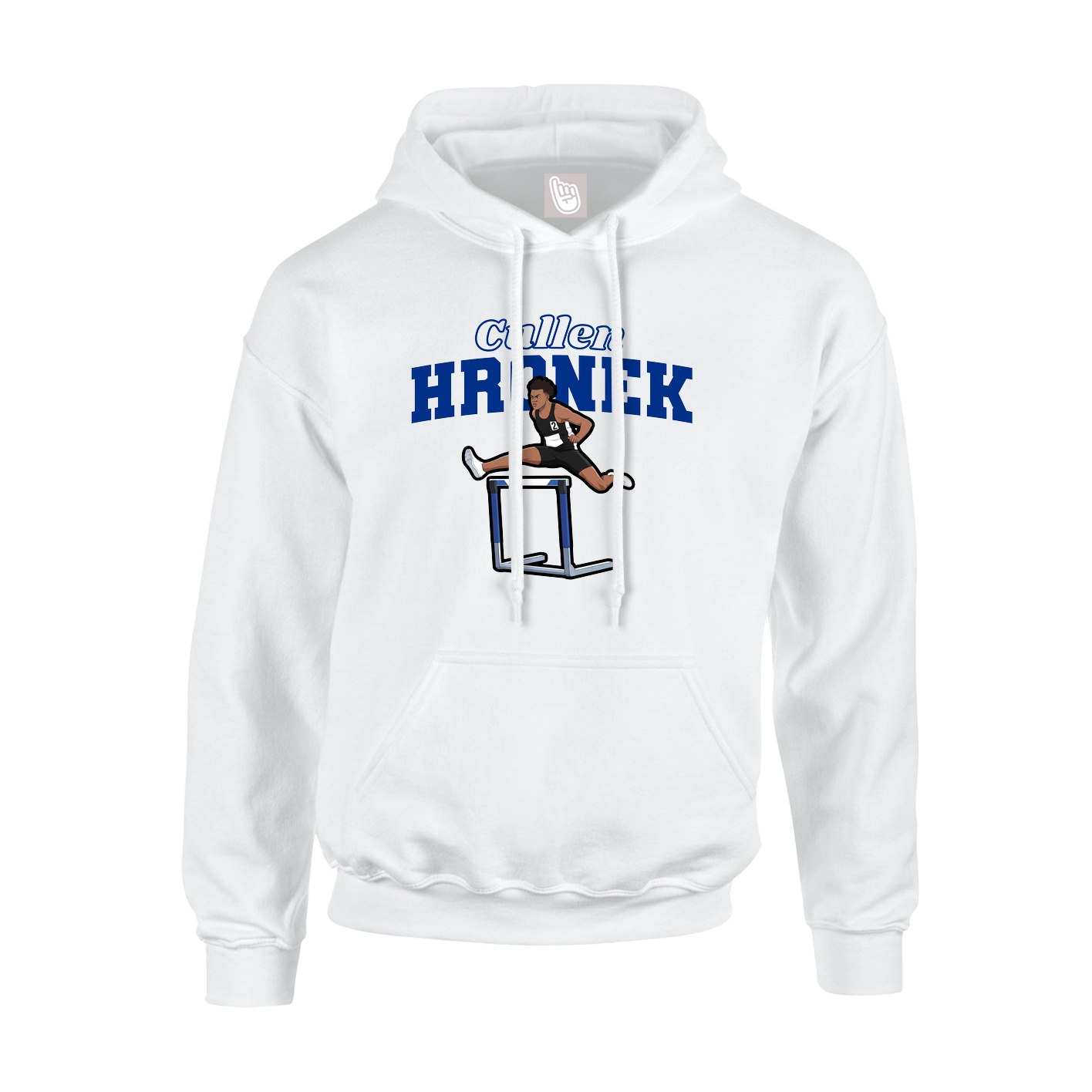 Hoodie — Name Arch in White