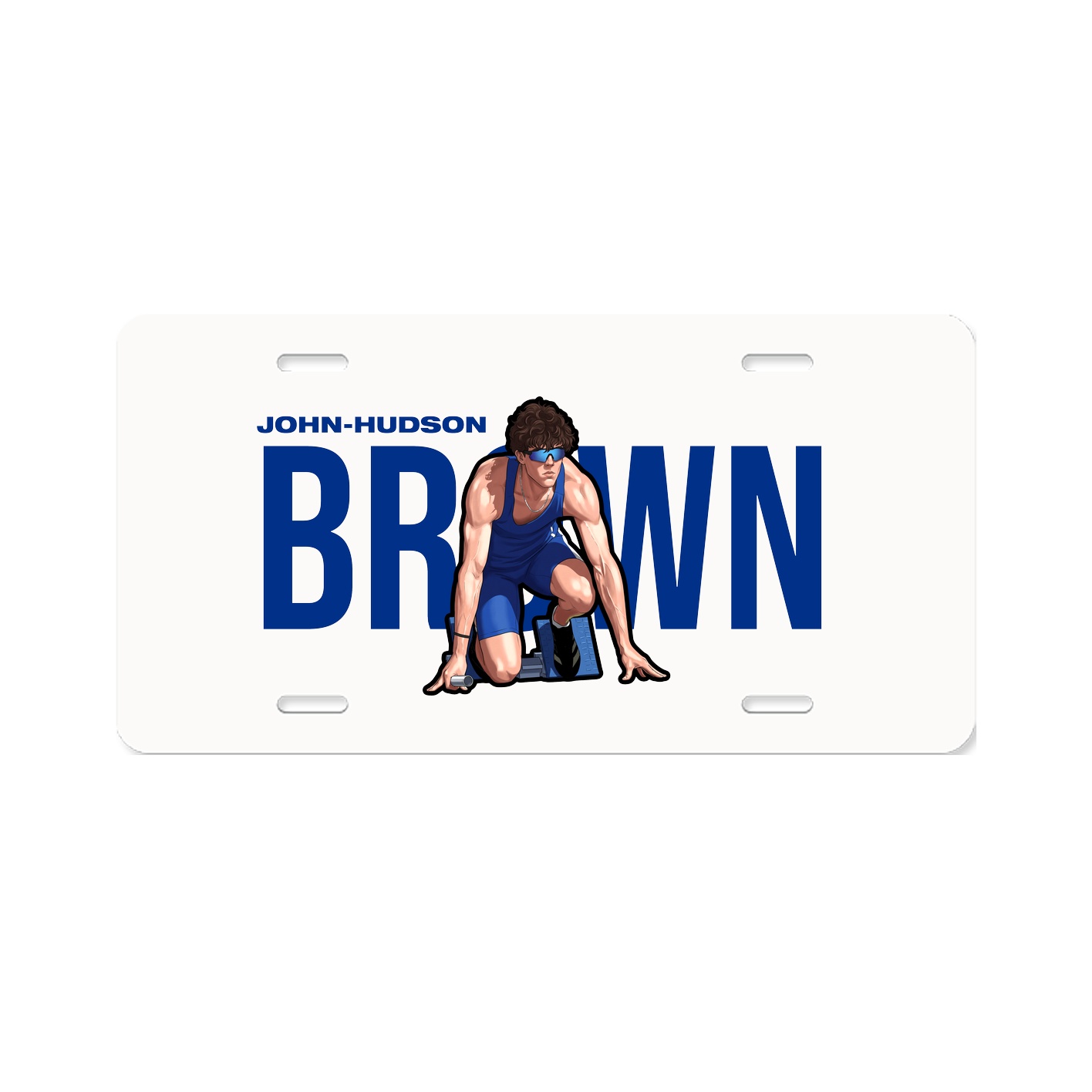 License Plate — Player Name in Classic