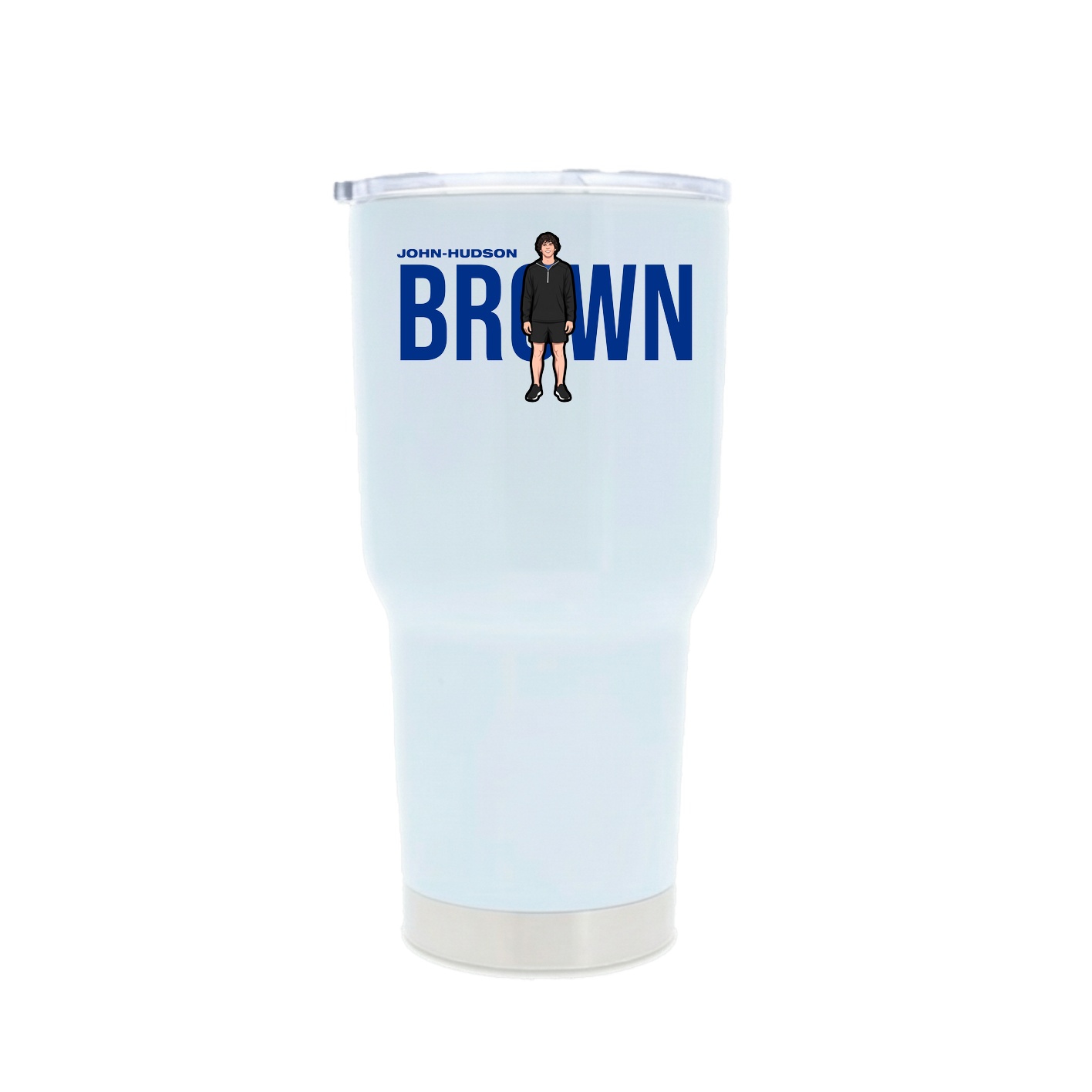 30oz Stainless Steel Tumbler — Player Name in White