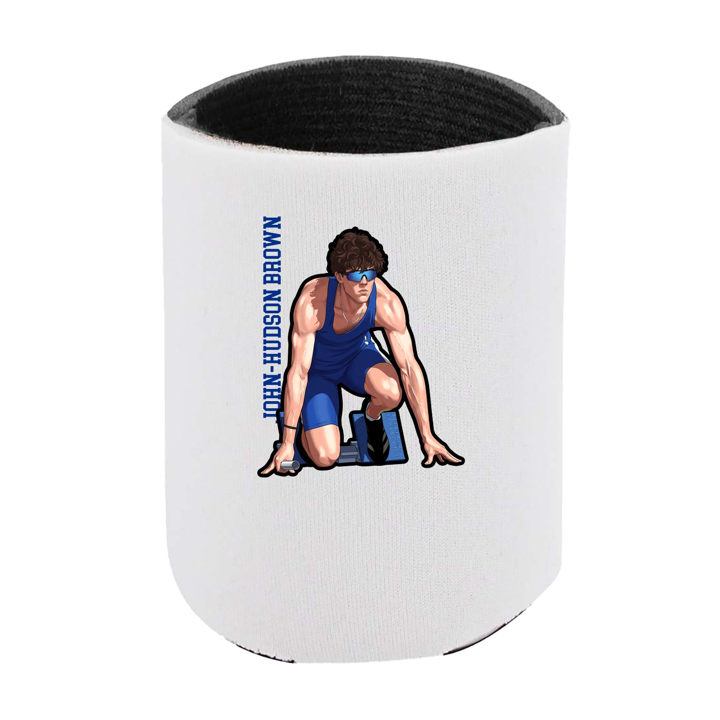 Can Holder — Name Vertical in White