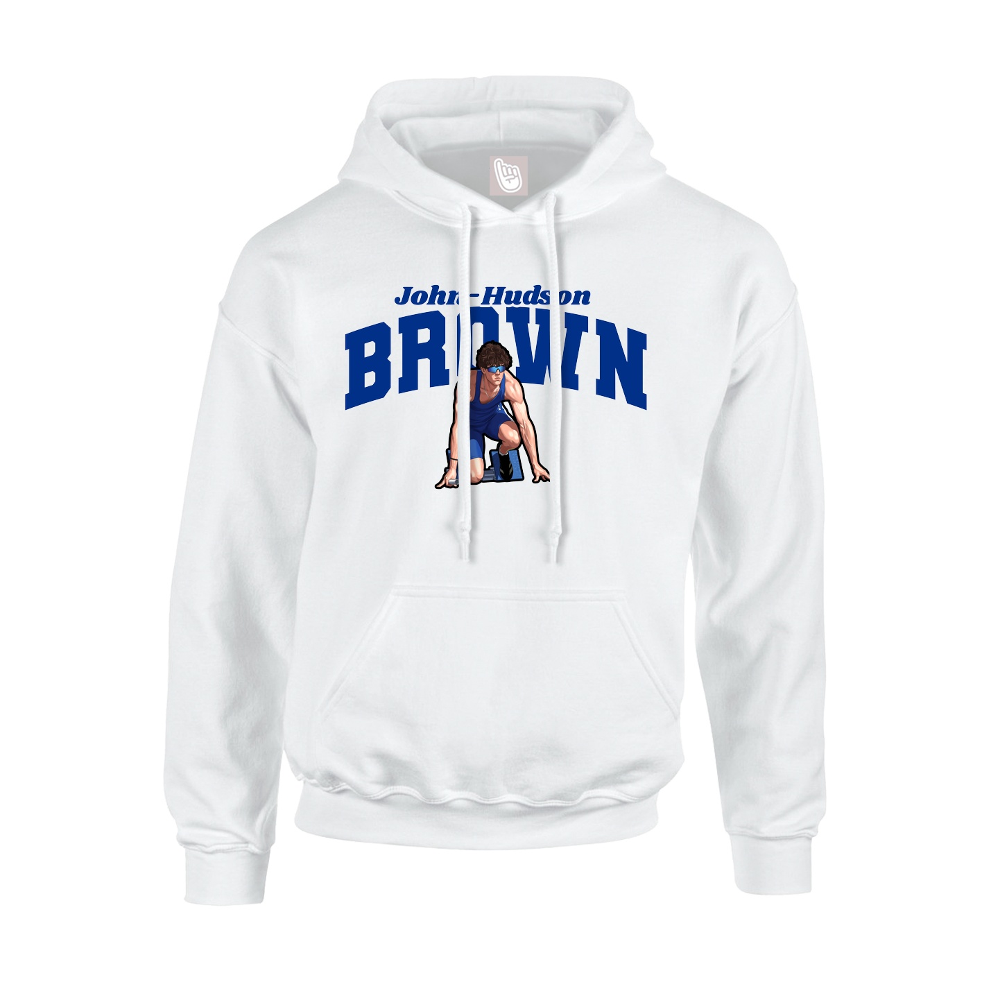 Hoodie — Signature Arch in White