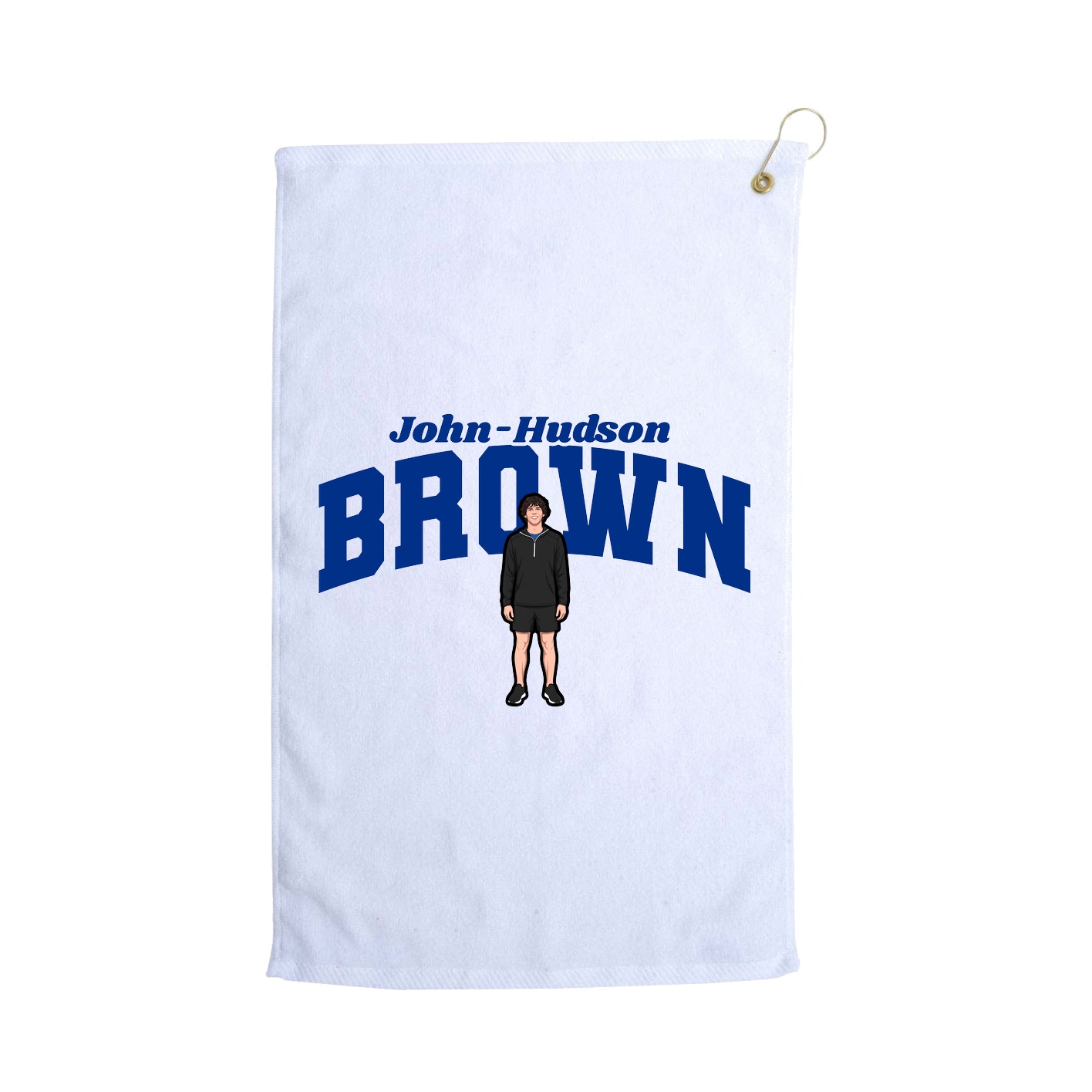 Golf Towel — Signature Arch in White
