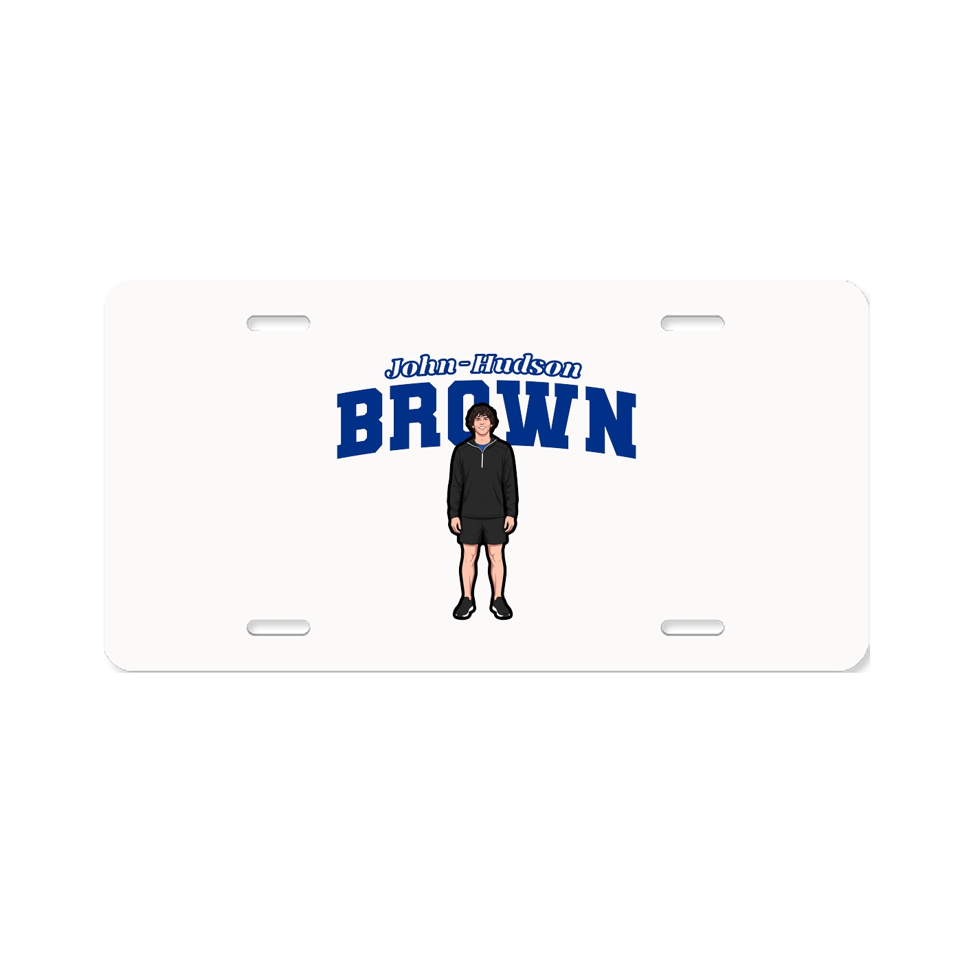 License Plate — Name Arch in Classic