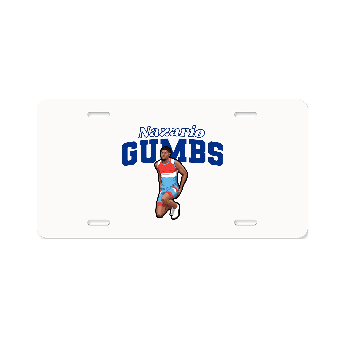 License Plate — Name Arch in Classic