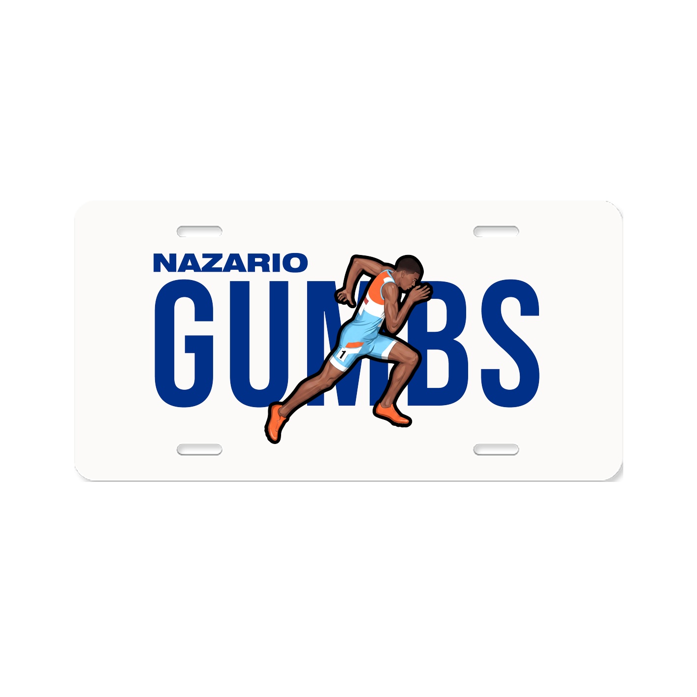 License Plate — Player Name in Classic