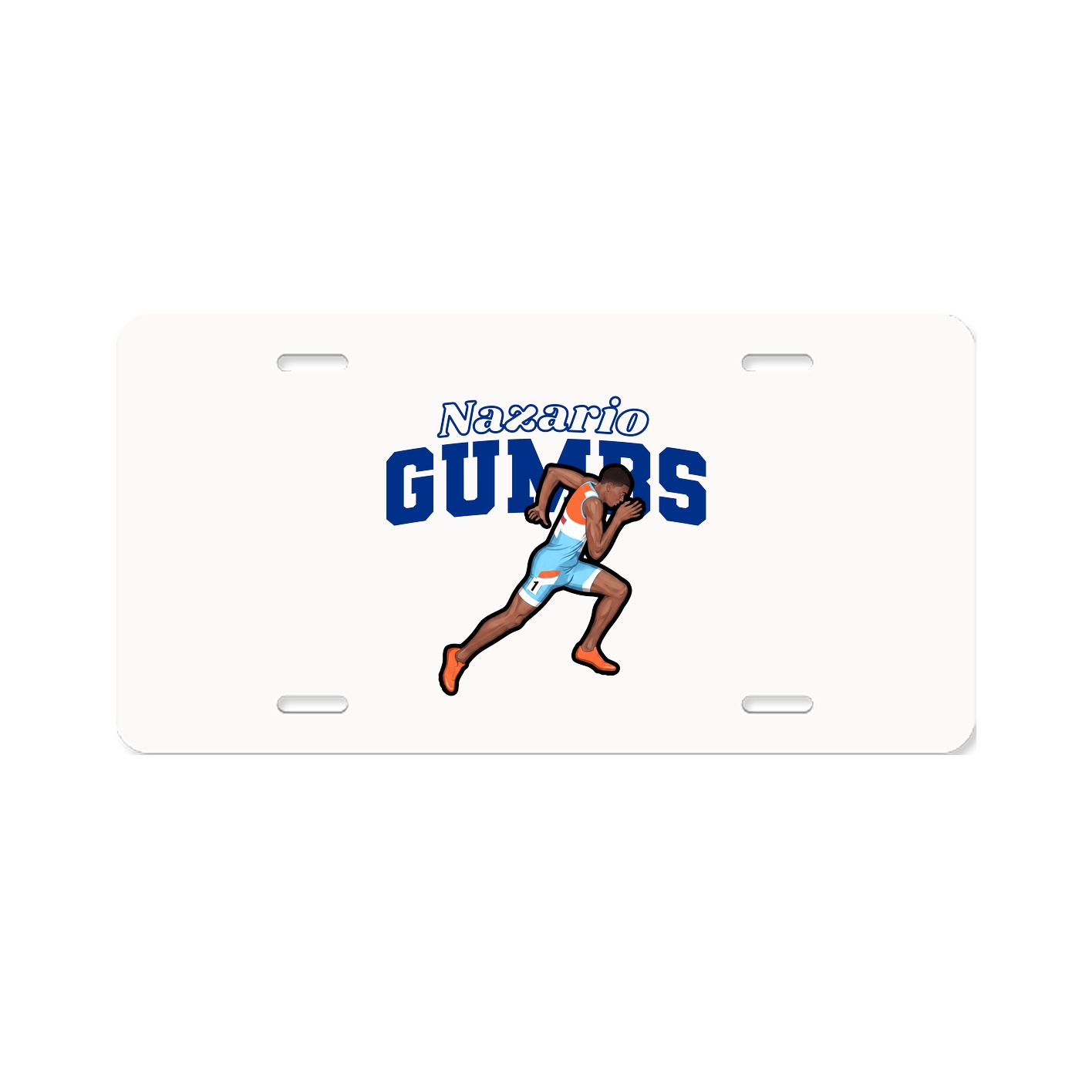 License Plate — Name Arch in Classic