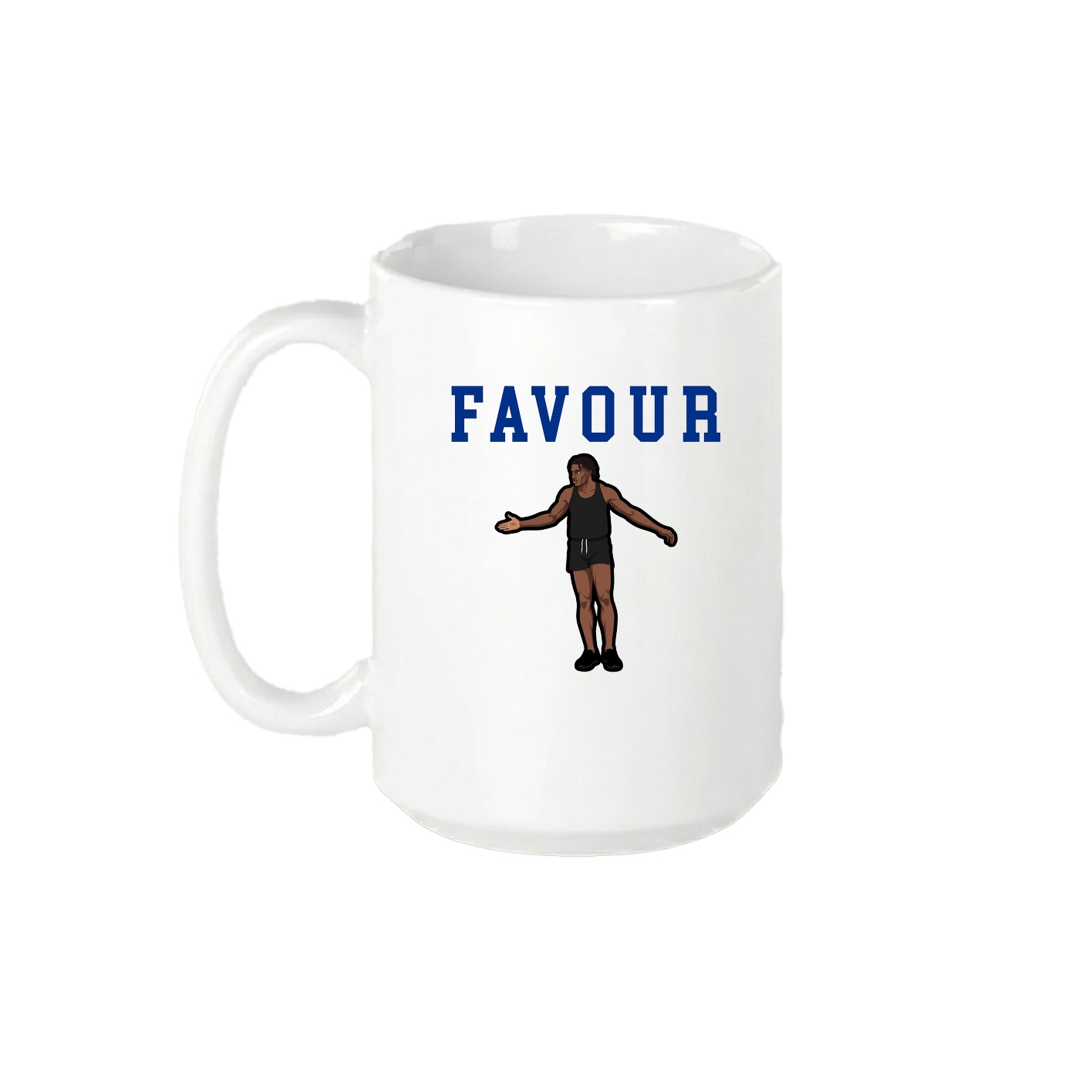 15oz Coffee Mug — Shirsey in White