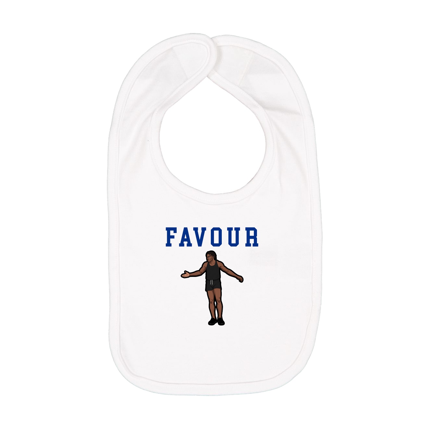 Infant Bib — Shirsey in White
