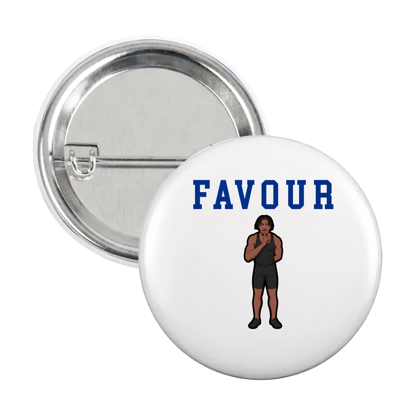 Game Day Button — Shirsey in White