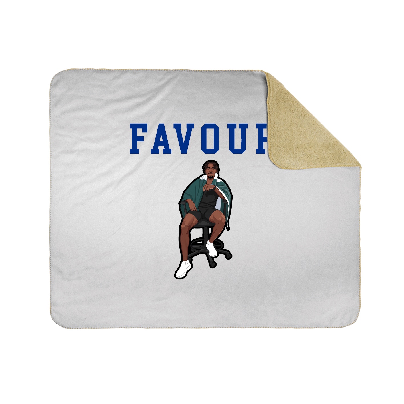 Throw Blanket — Shirsey in White