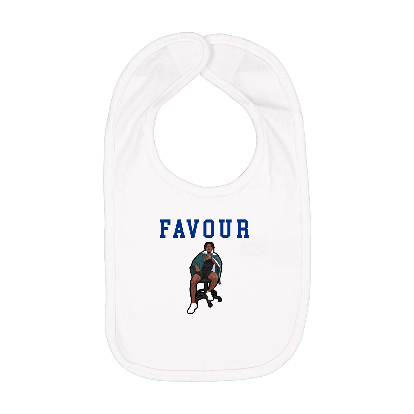 Infant Bib — Shirsey in White
