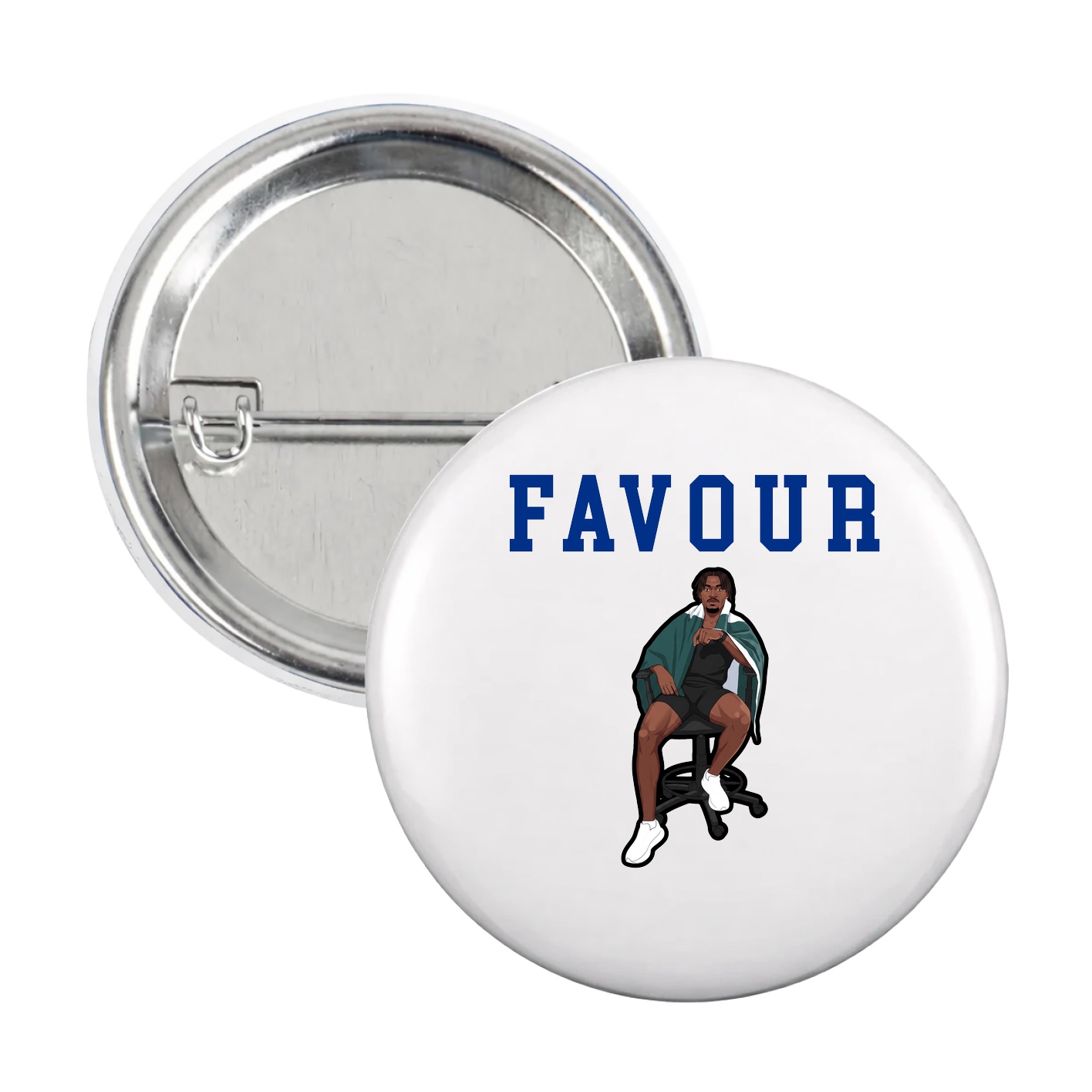 Game Day Button — Shirsey in White