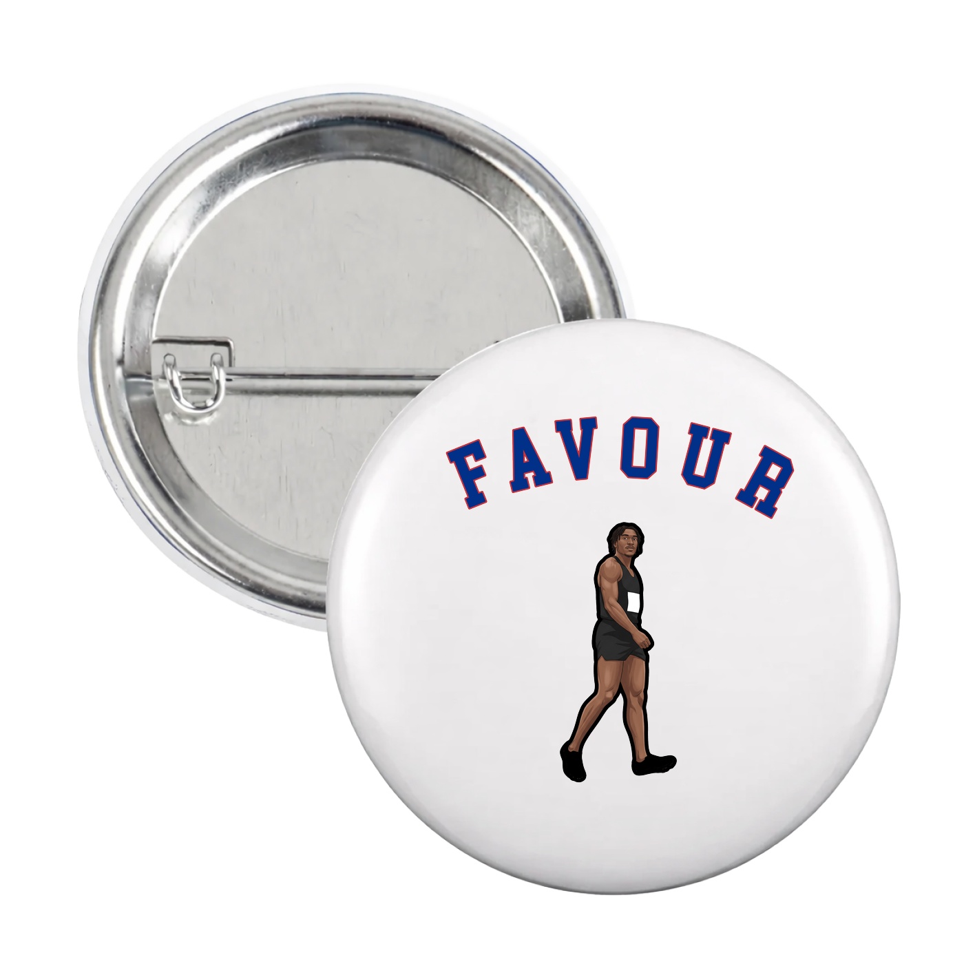Game Day Button — Shirsey Arch in White