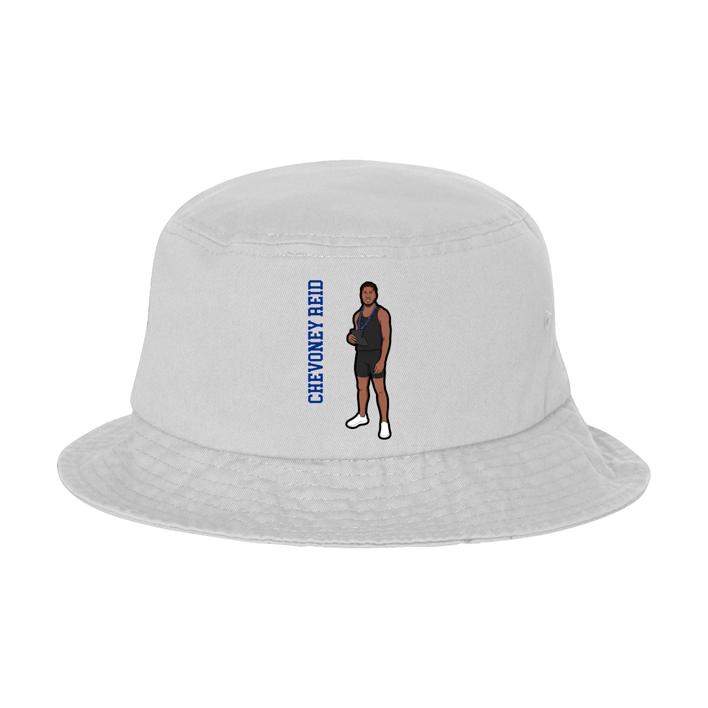 Bucket Cap — Name Vertical in White