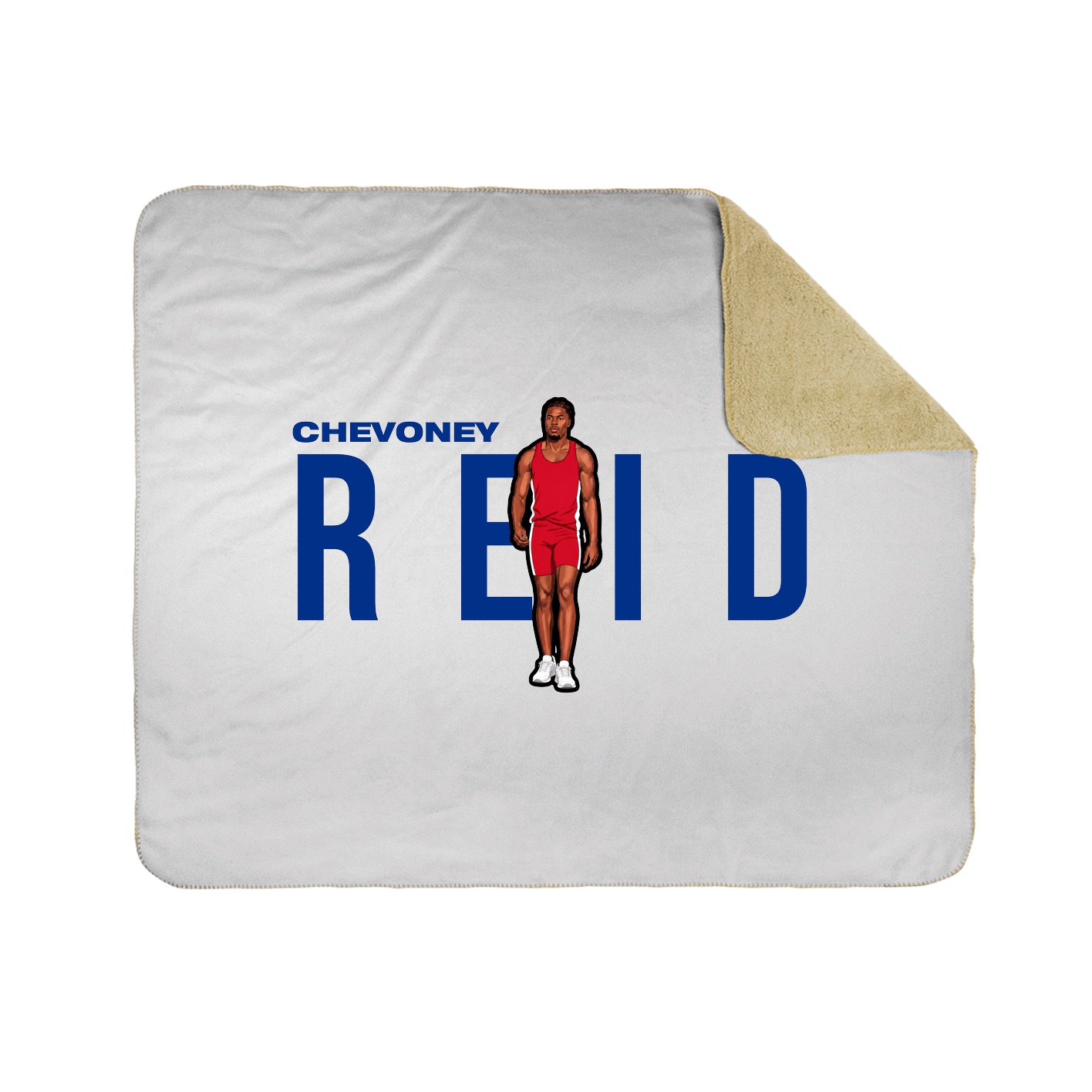 Throw Blanket — Player Name in White