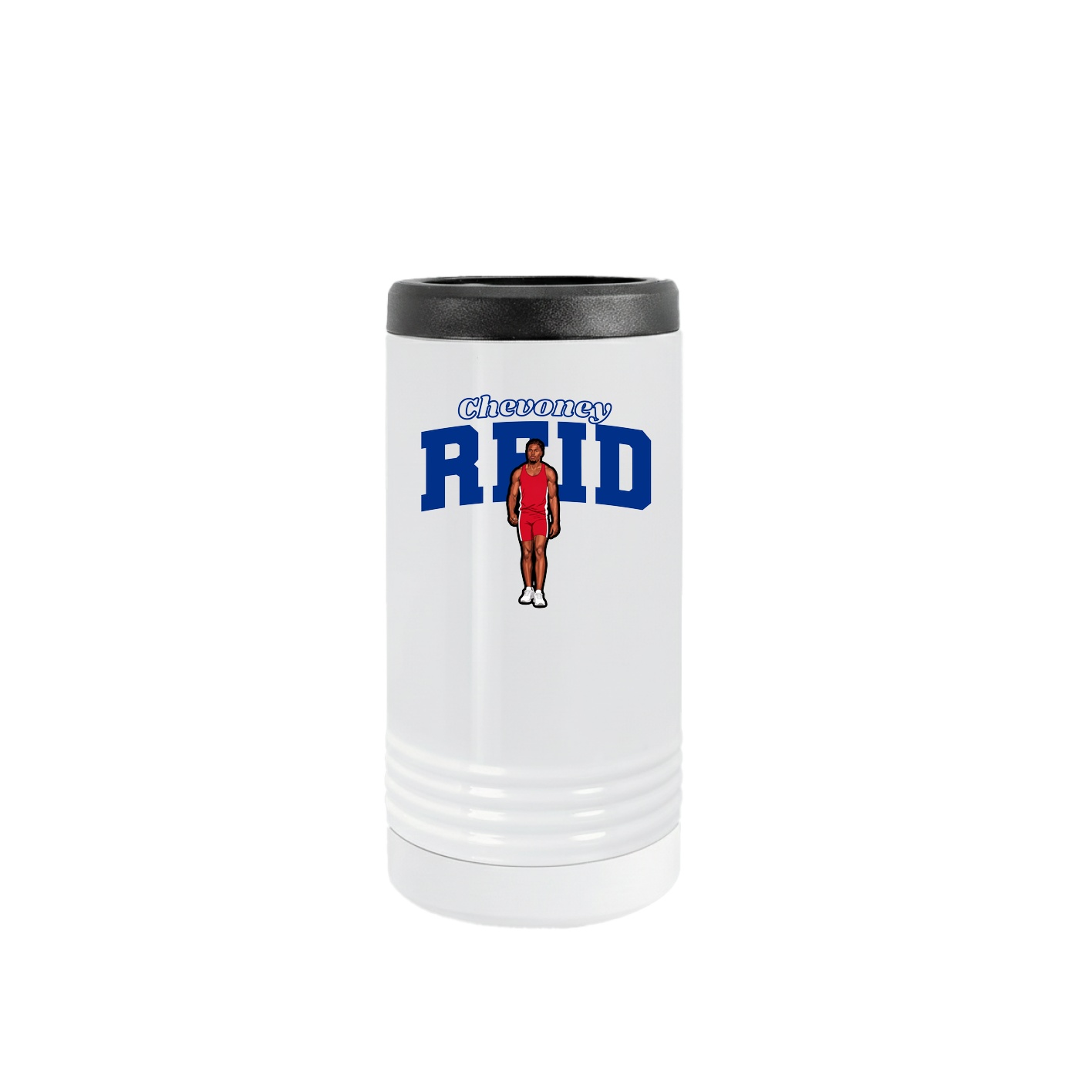 Slim Beverage Holder — Name Arch in White
