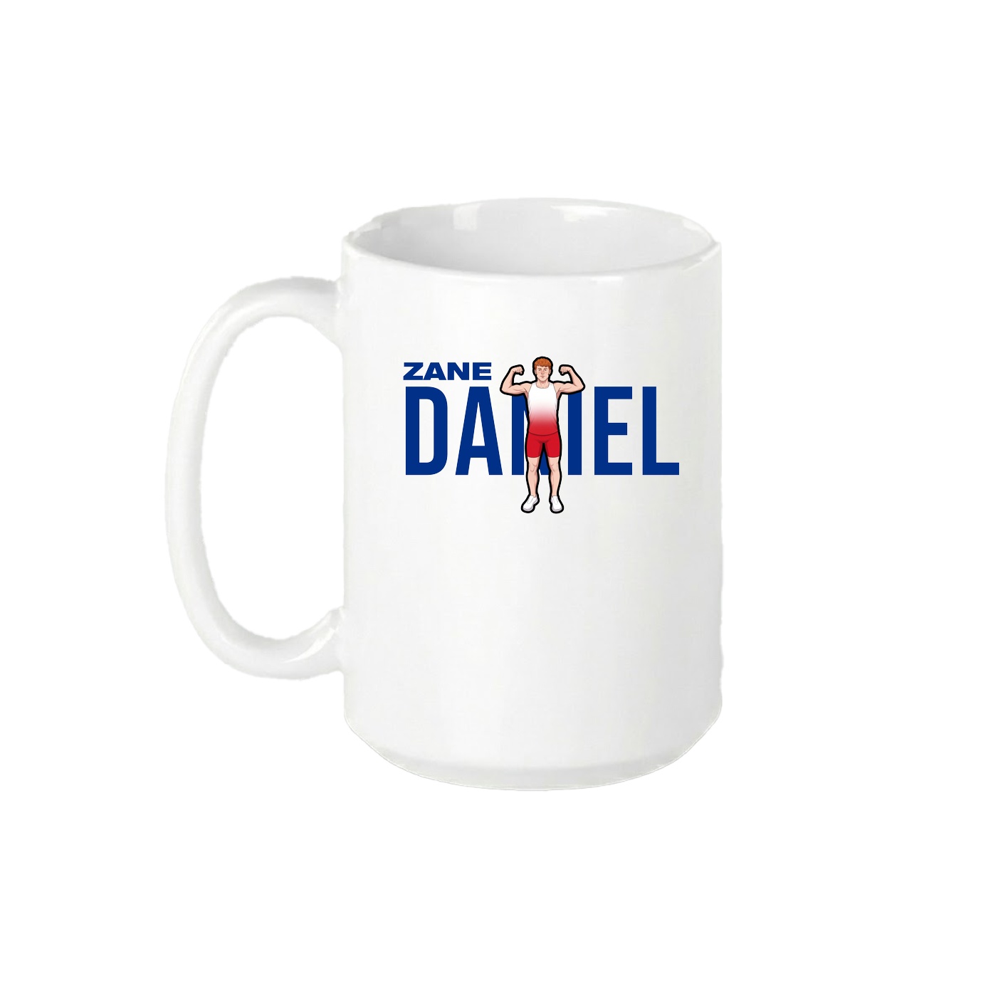 15oz Coffee Mug — Player Name in White