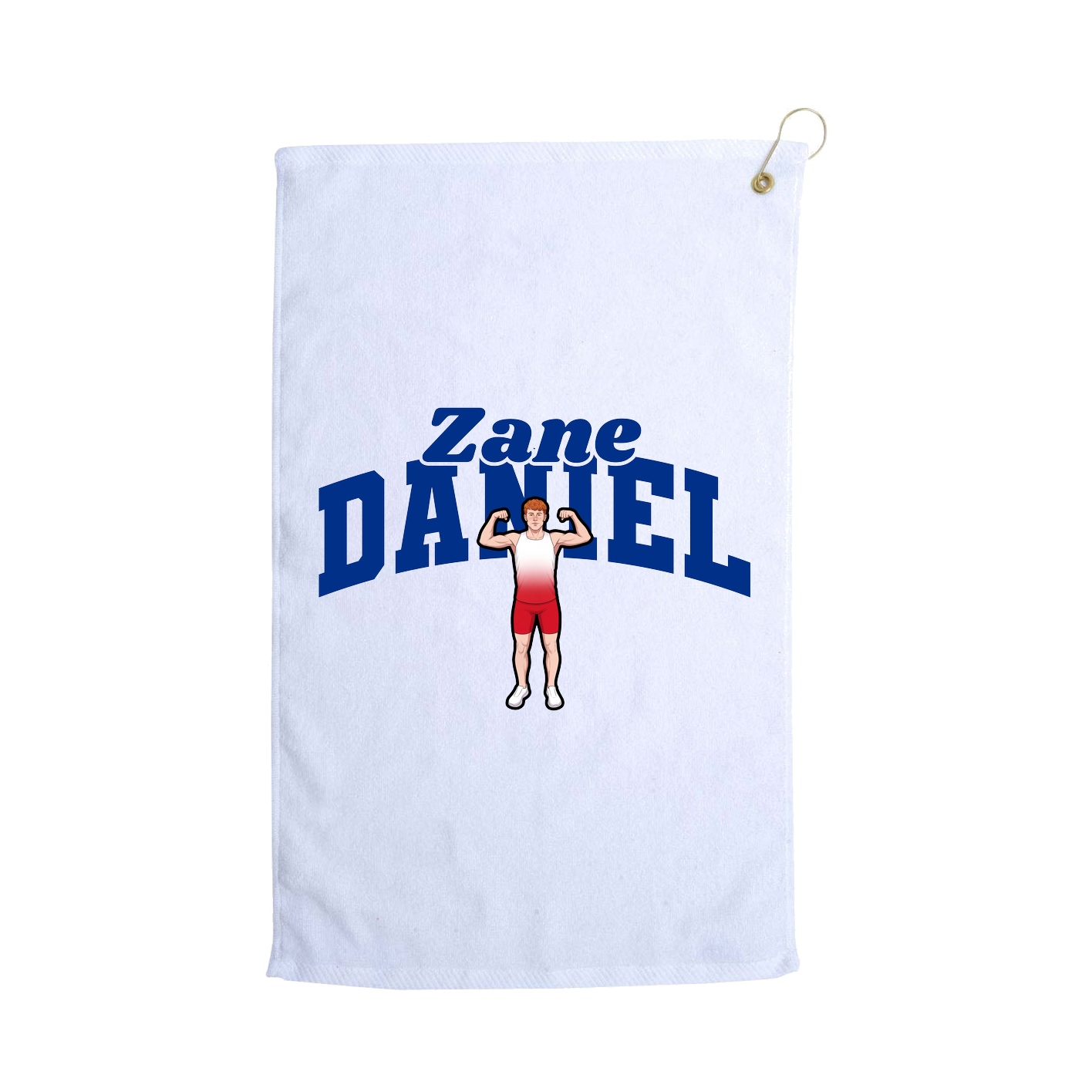 Golf Towel — Signature Arch in White