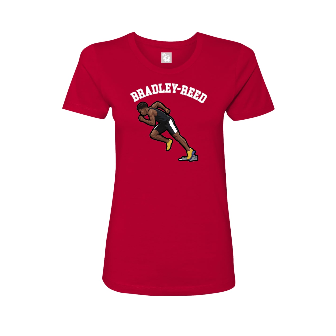 Fitted Women's Tee — Shirsey Arch in Red