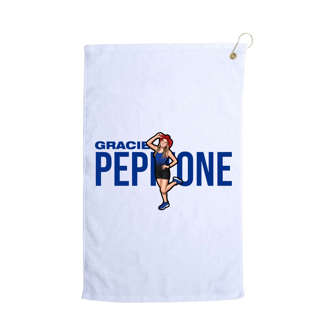 Golf Towel — Player Name in White