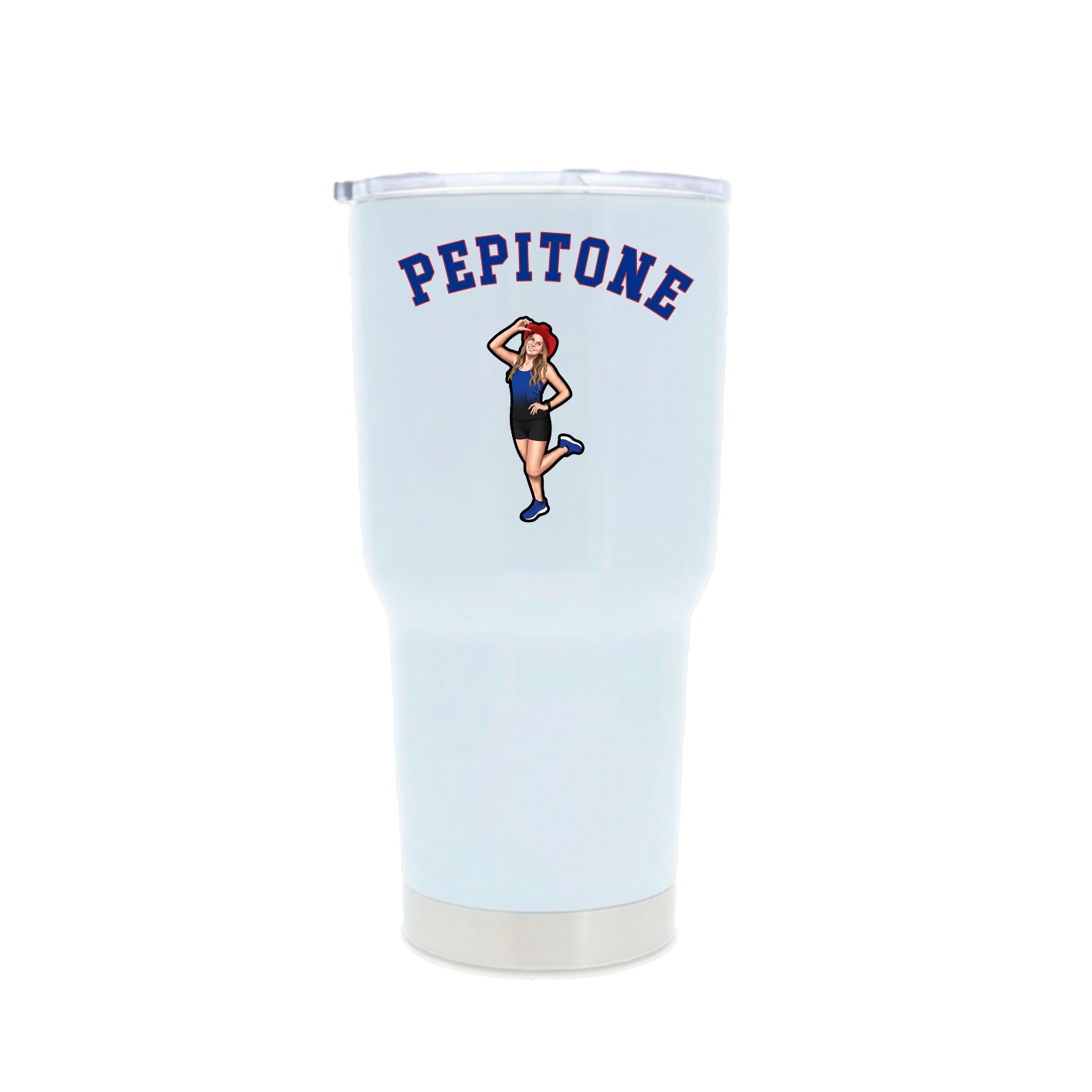 30oz Stainless Steel Tumbler — Shirsey Arch in White
