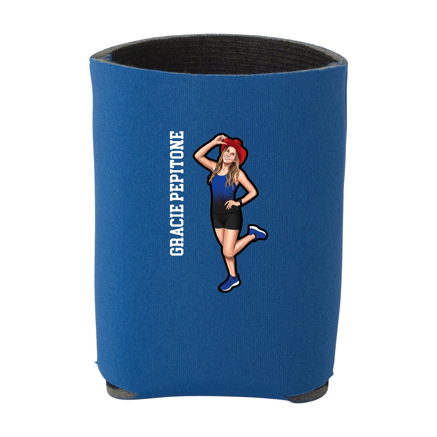 Can Holder — Name Vertical in Royal