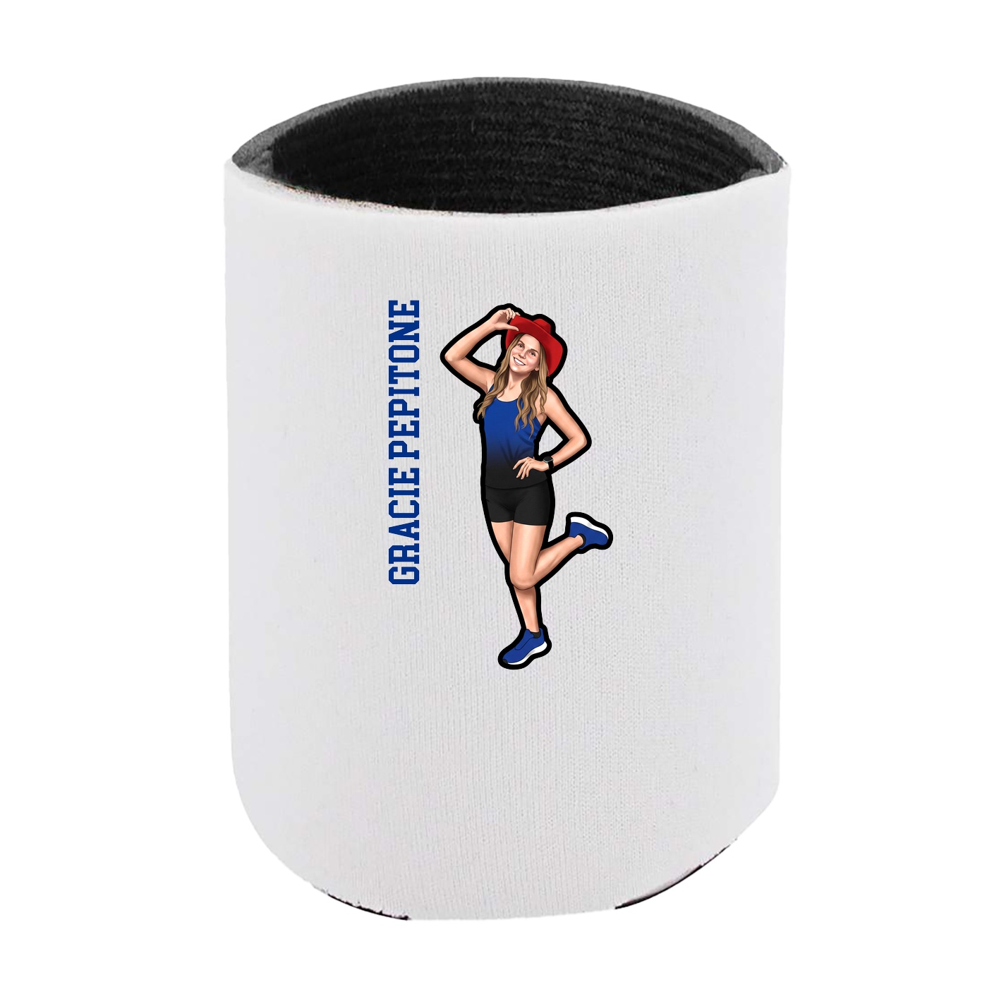 Can Holder — Name Vertical in White