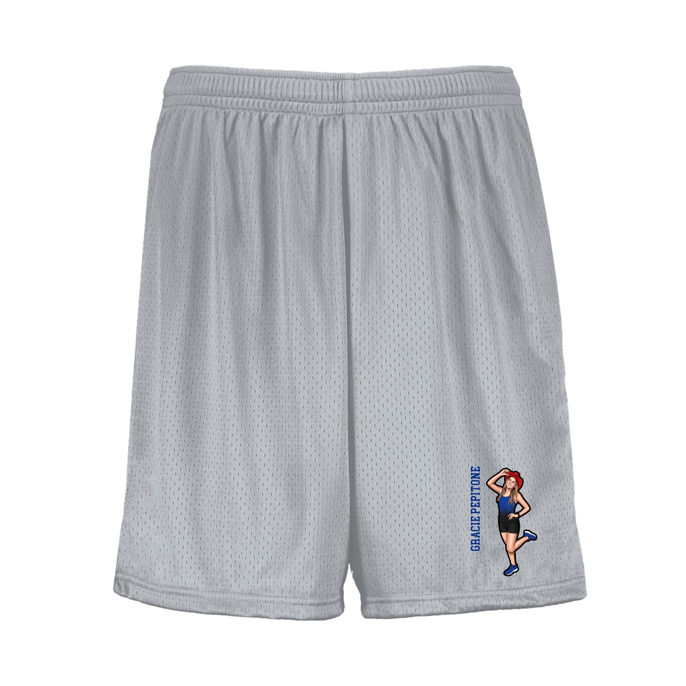 Shorts — Name Vertical in Silver