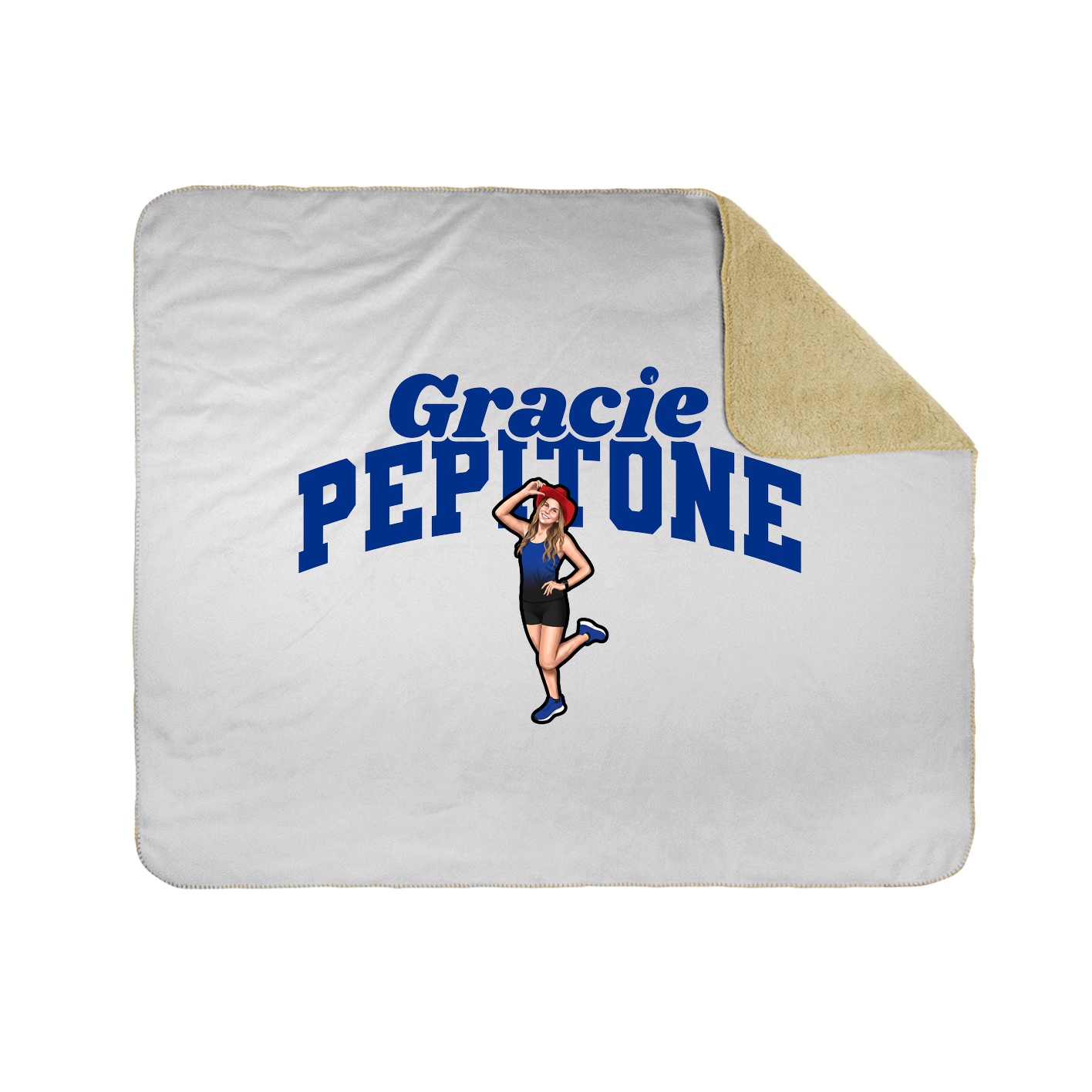 Throw Blanket — Signature Arch in White